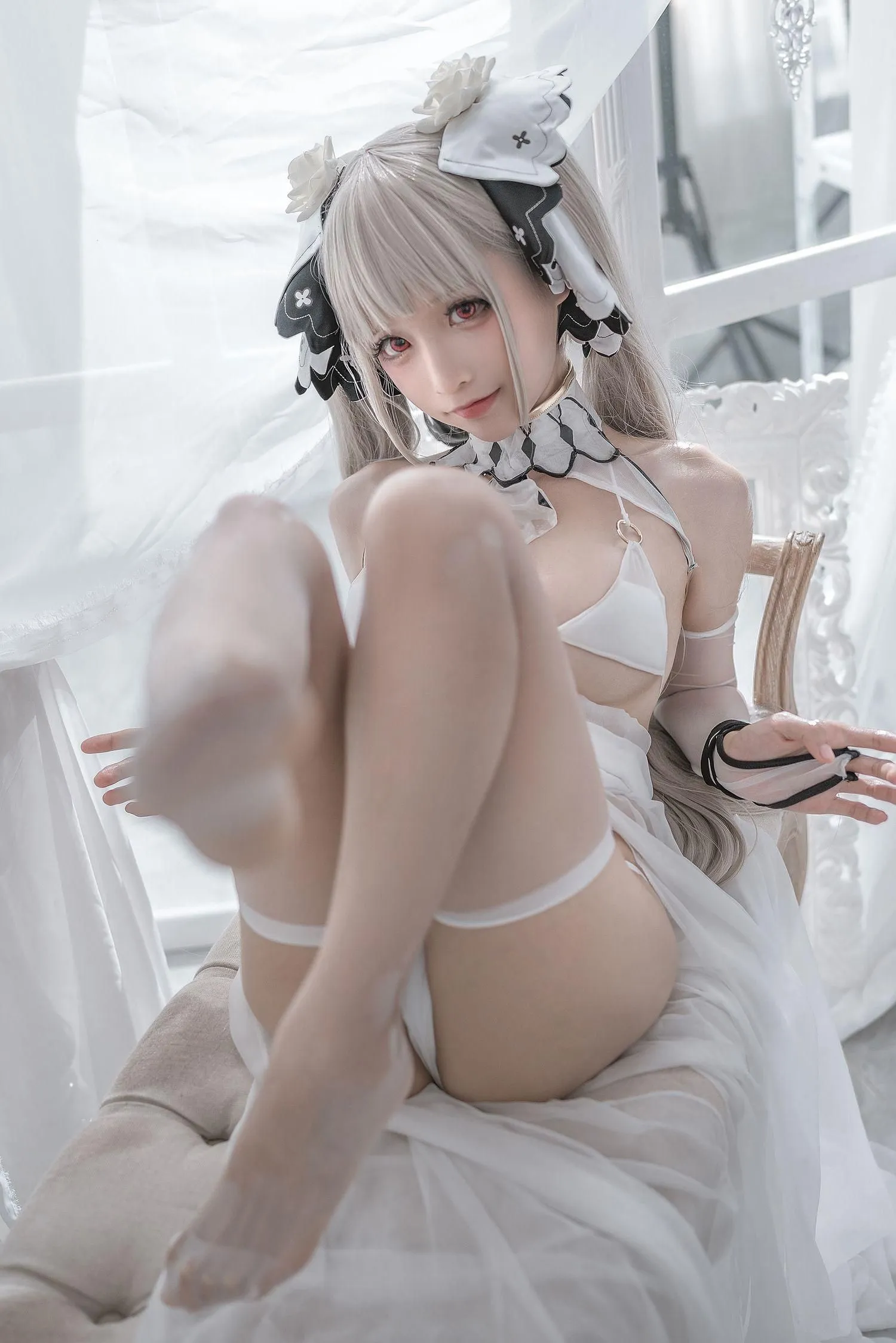 蠢沫沫 NO.134 可畏 婚纱 [57P]插图5
