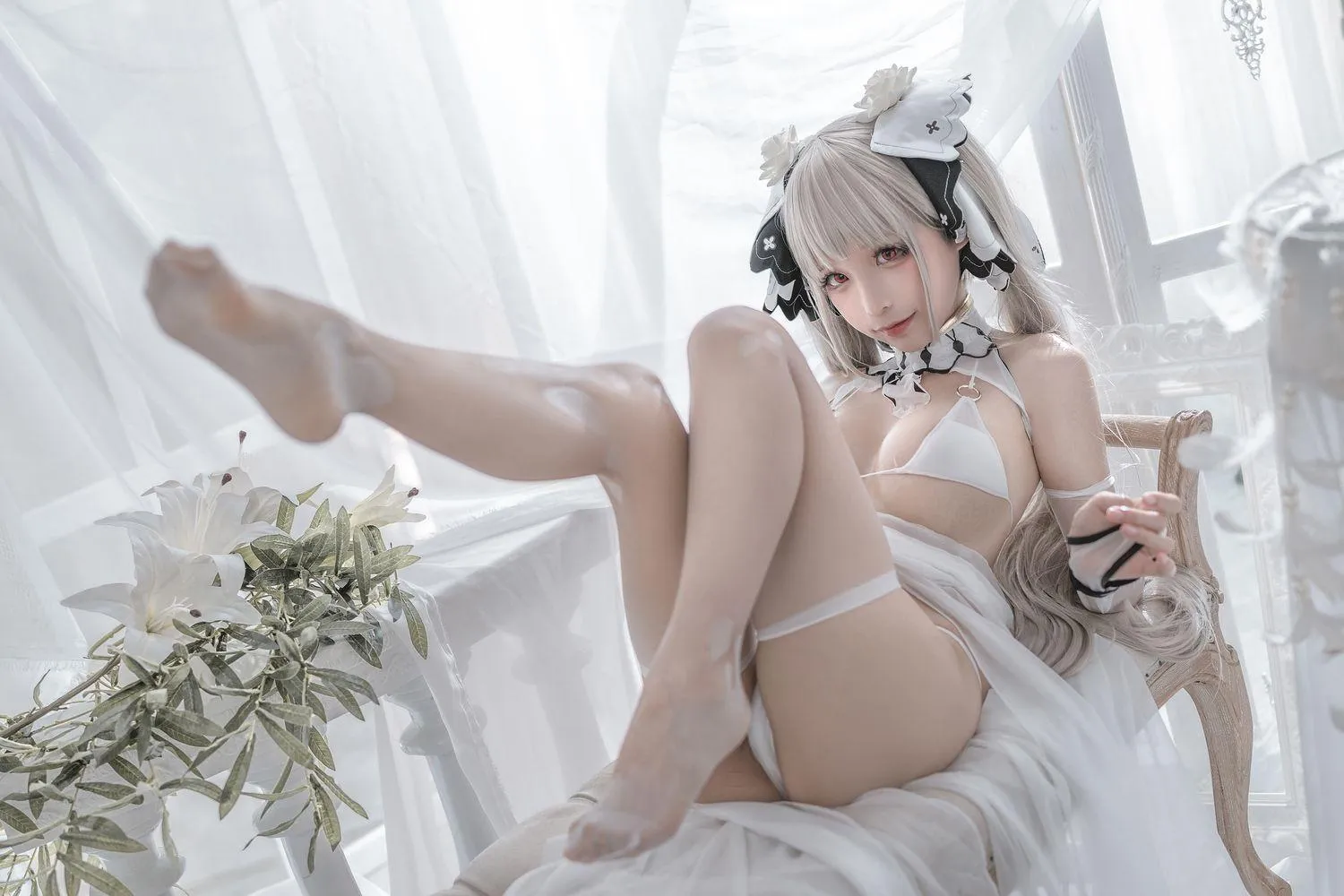 蠢沫沫 NO.134 可畏 婚纱 [57P]插图7