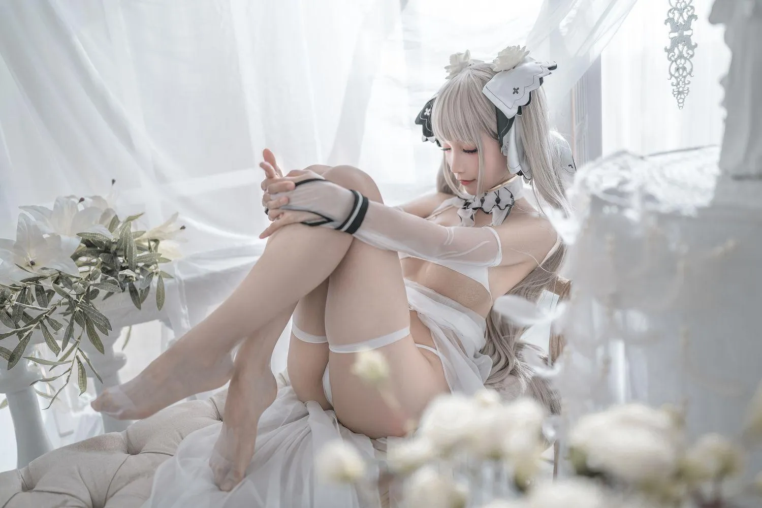 蠢沫沫 NO.134 可畏 婚纱 [57P]插图9