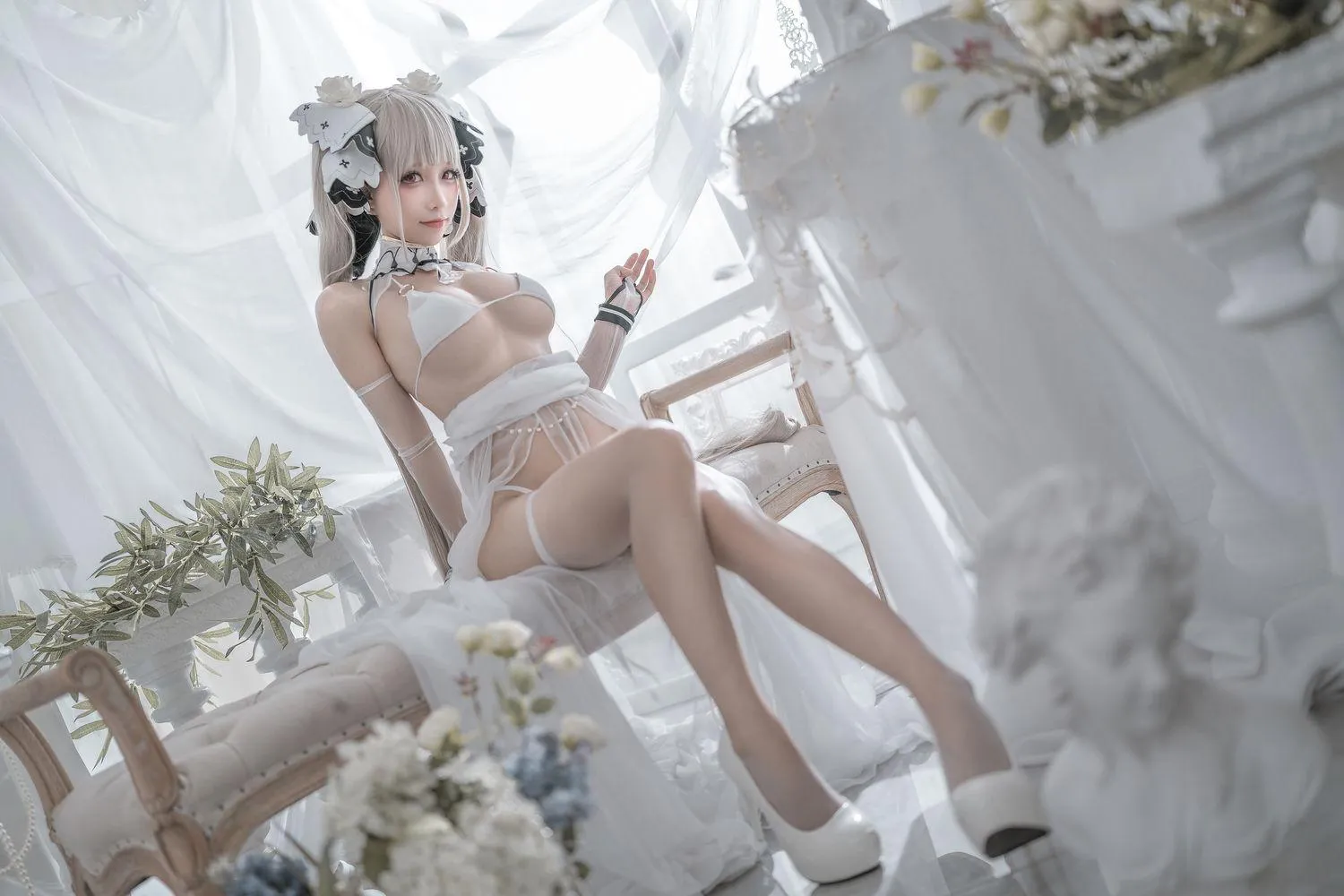 蠢沫沫 NO.134 可畏 婚纱 [57P]插图1