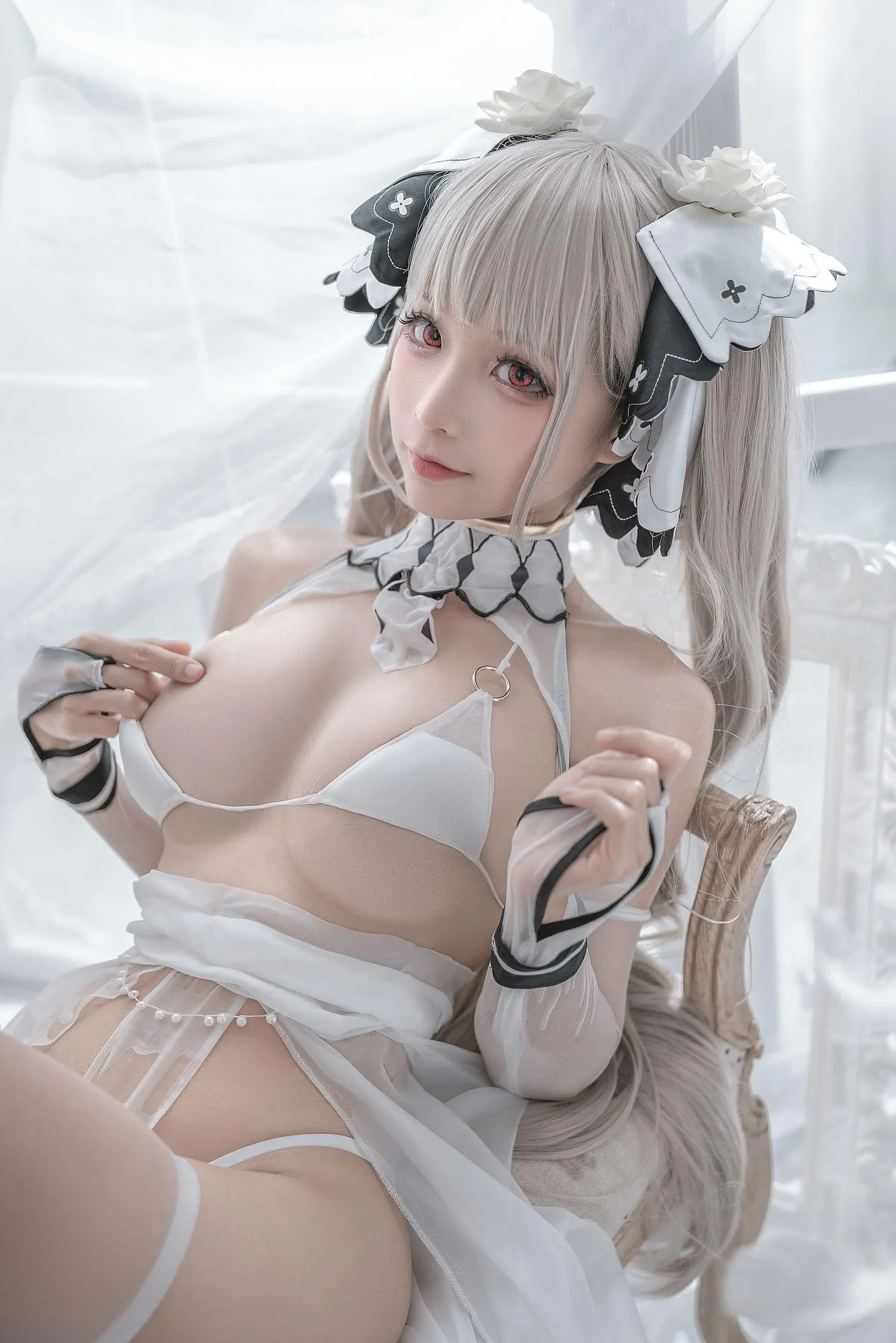 蠢沫沫 NO.134 可畏 婚纱 [57P]插图4