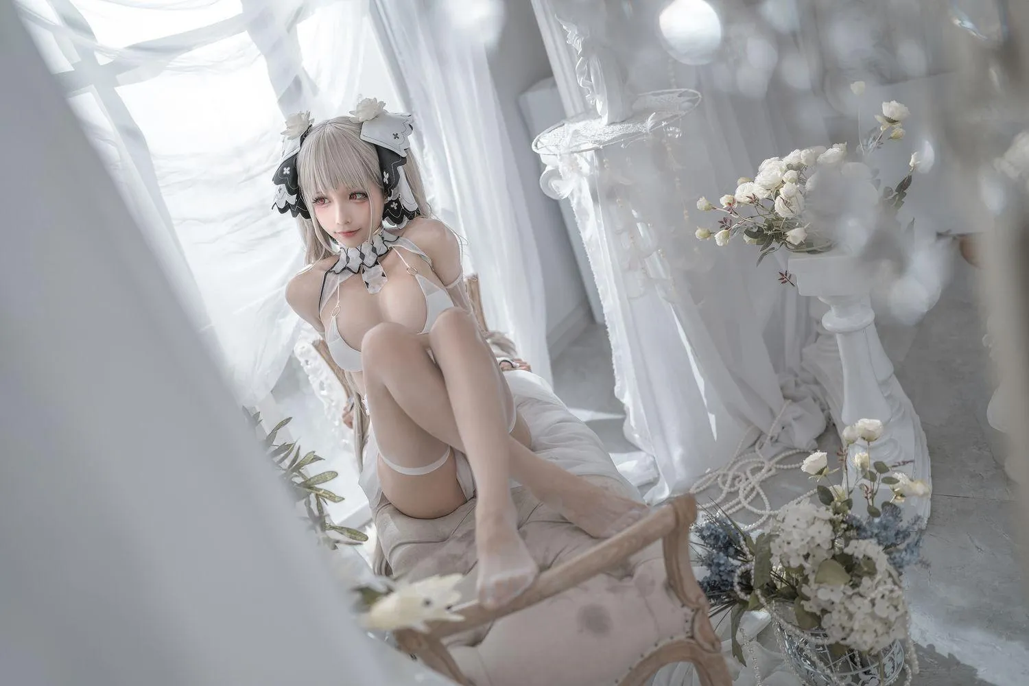 蠢沫沫 NO.134 可畏 婚纱 [57P]插图