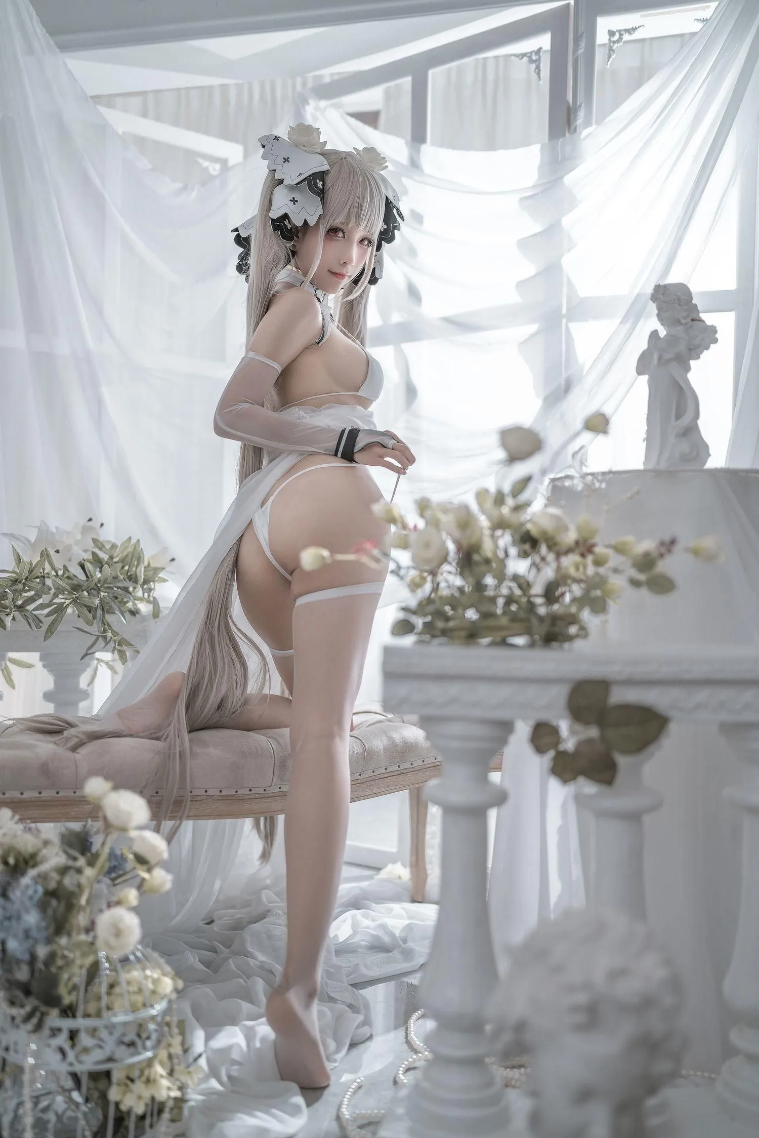 蠢沫沫 NO.134 可畏 婚纱 [57P]插图