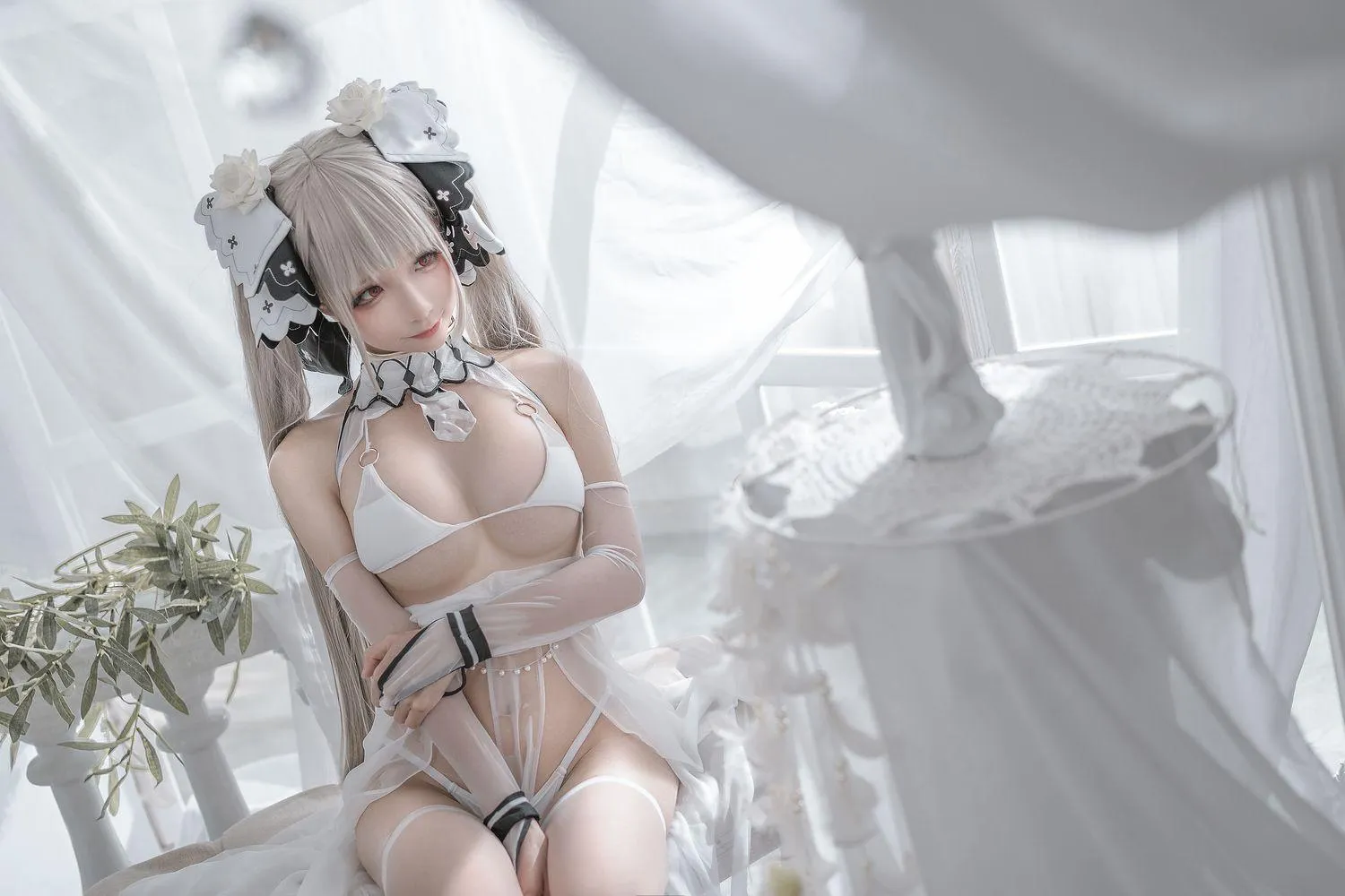 蠢沫沫 NO.134 可畏 婚纱 [57P]插图3