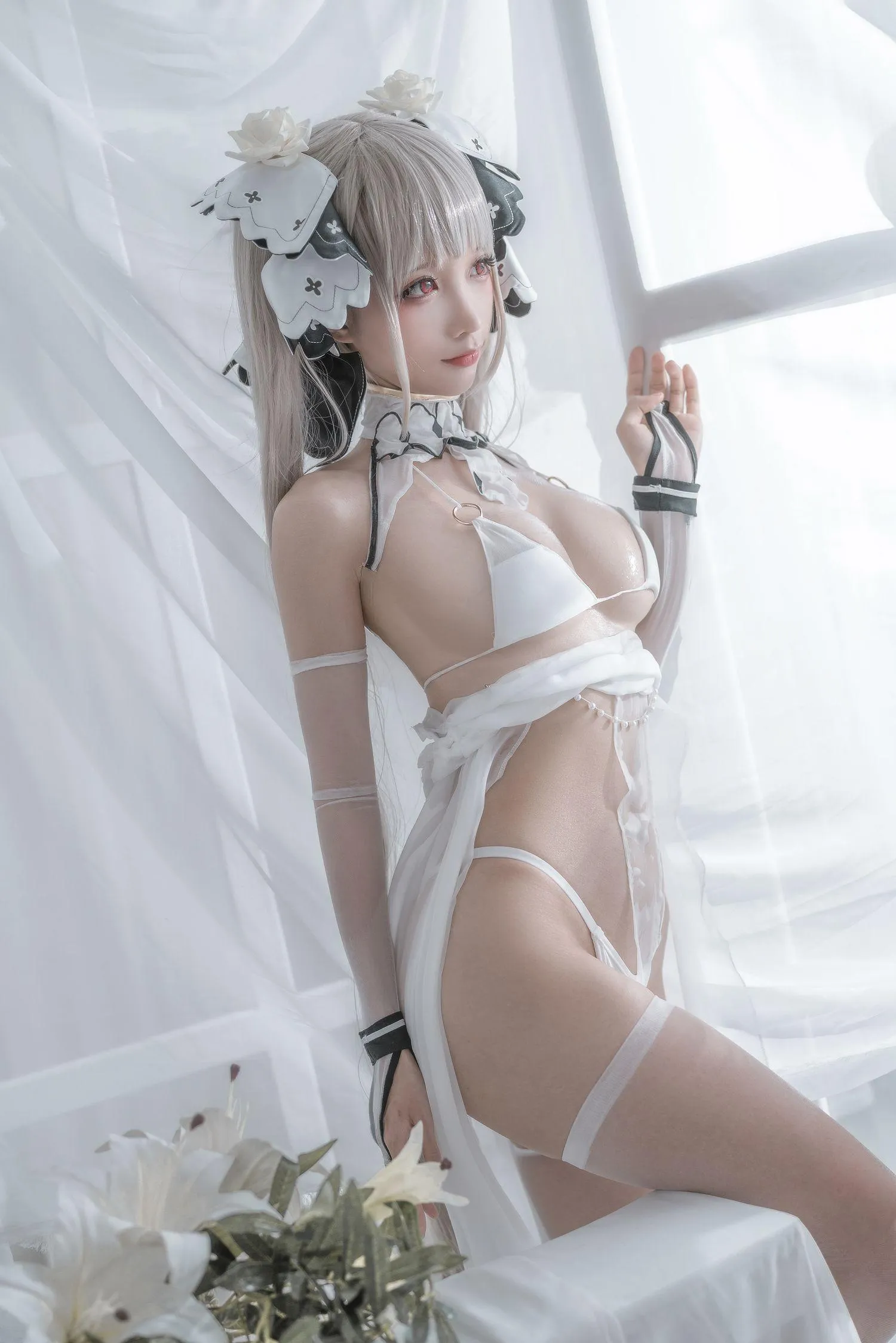 蠢沫沫 NO.134 可畏 婚纱 [57P]插图5