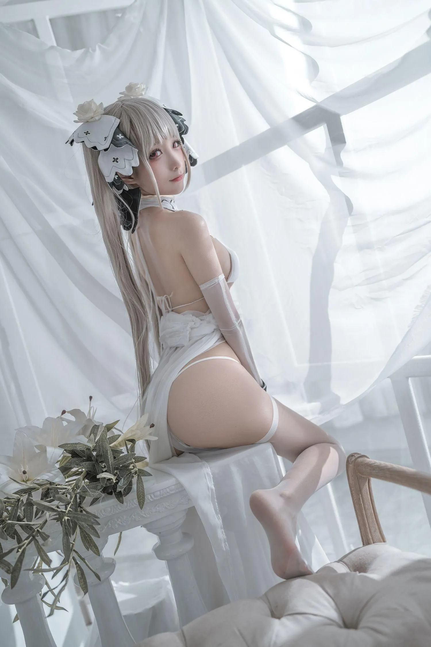 蠢沫沫 NO.134 可畏 婚纱 [57P]插图8