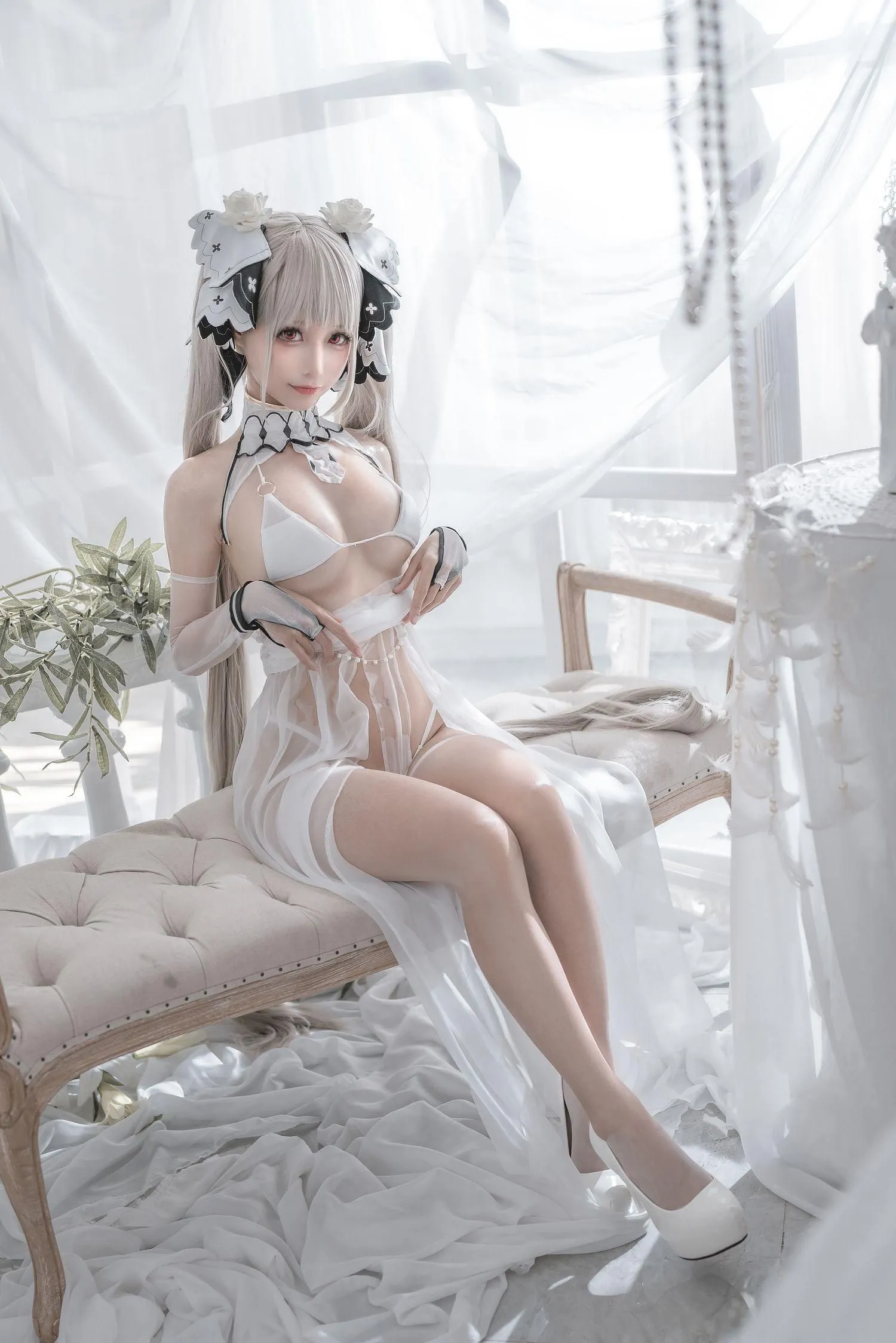 蠢沫沫 NO.134 可畏 婚纱 [57P]插图2