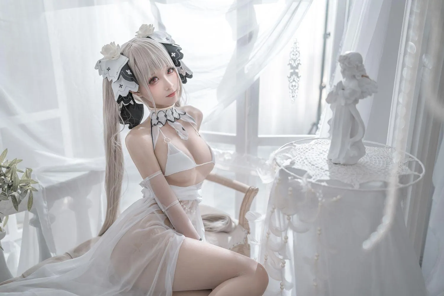蠢沫沫 NO.134 可畏 婚纱 [57P]插图5