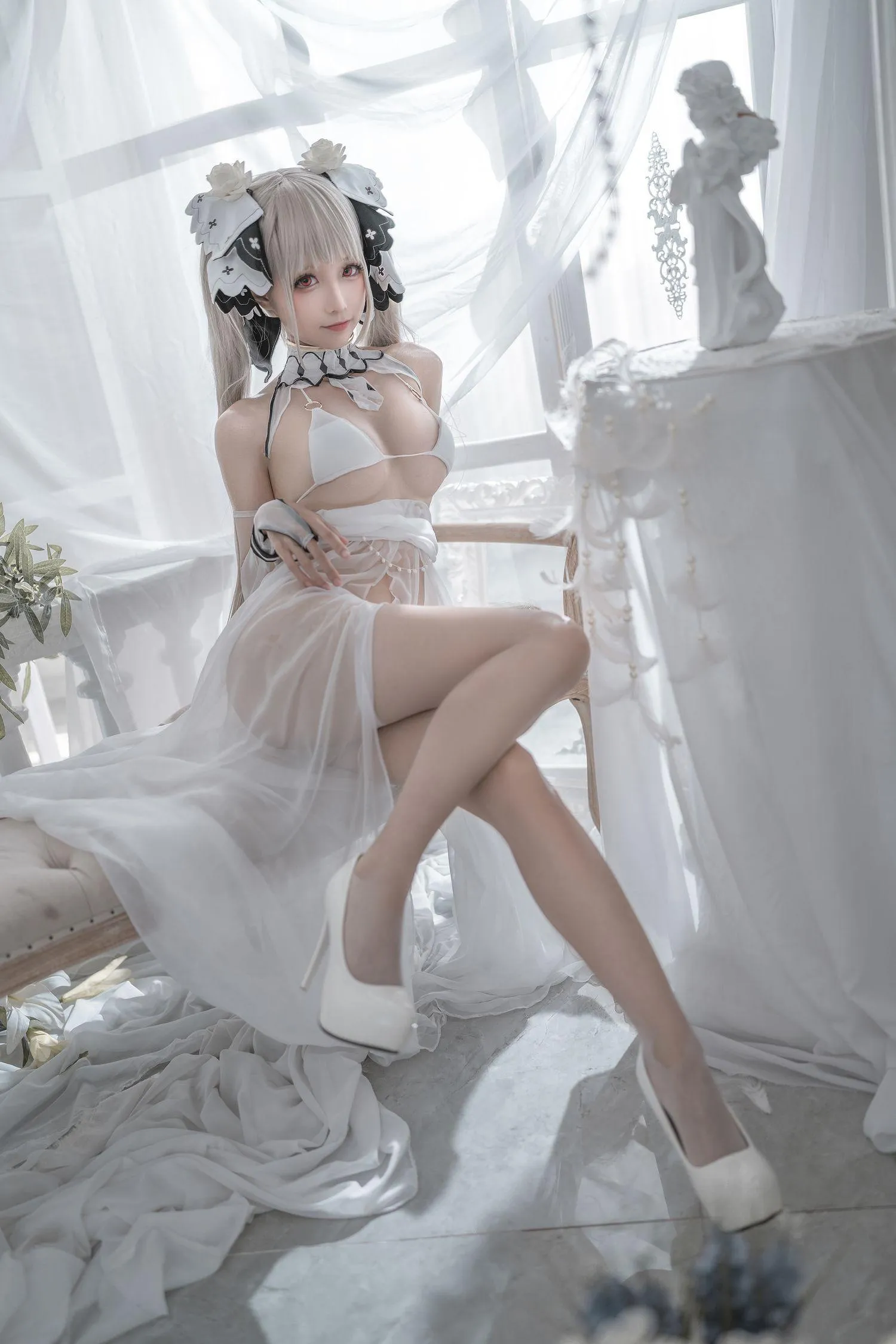 蠢沫沫 NO.134 可畏 婚纱 [57P]插图6