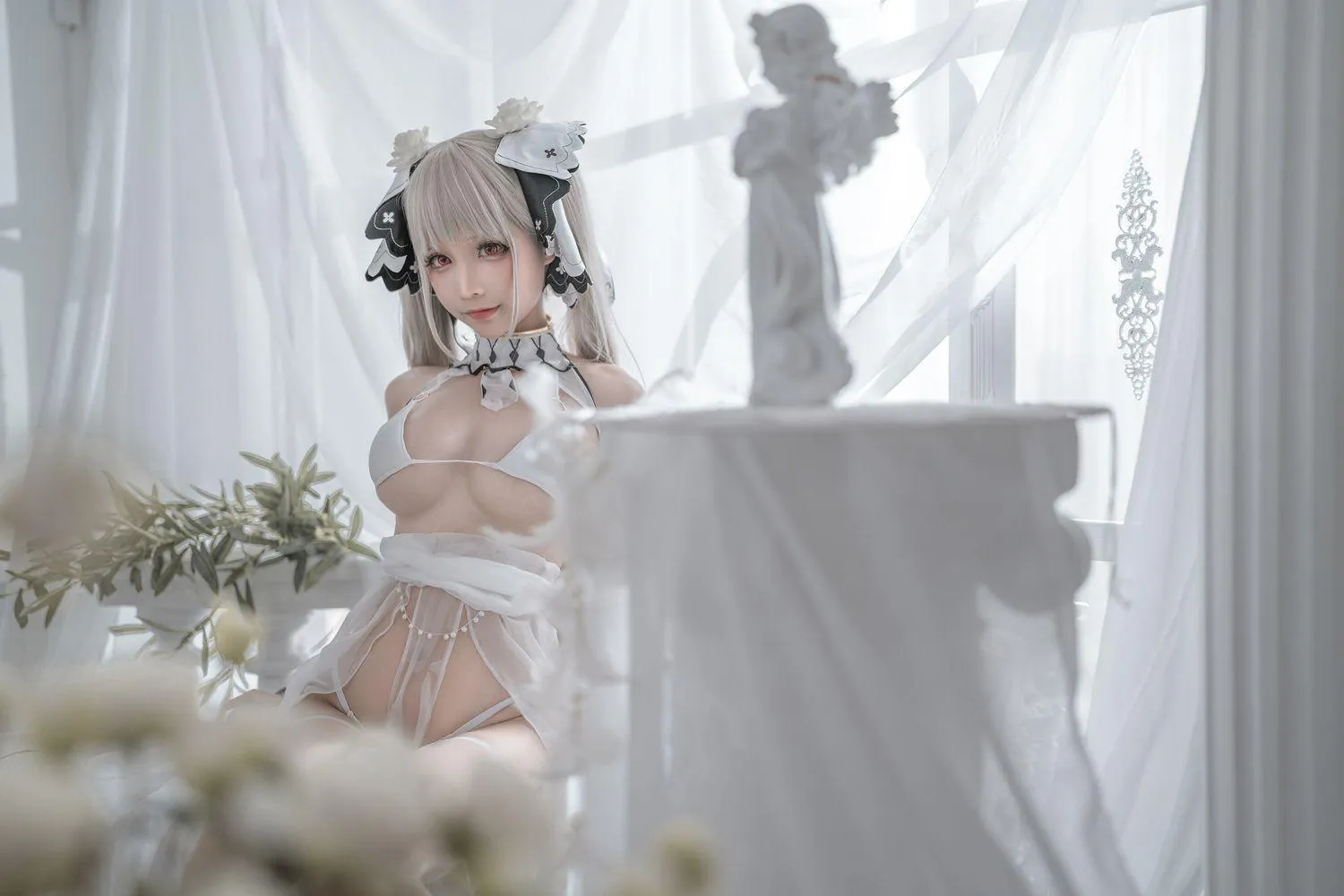 蠢沫沫 NO.134 可畏 婚纱 [57P]插图3