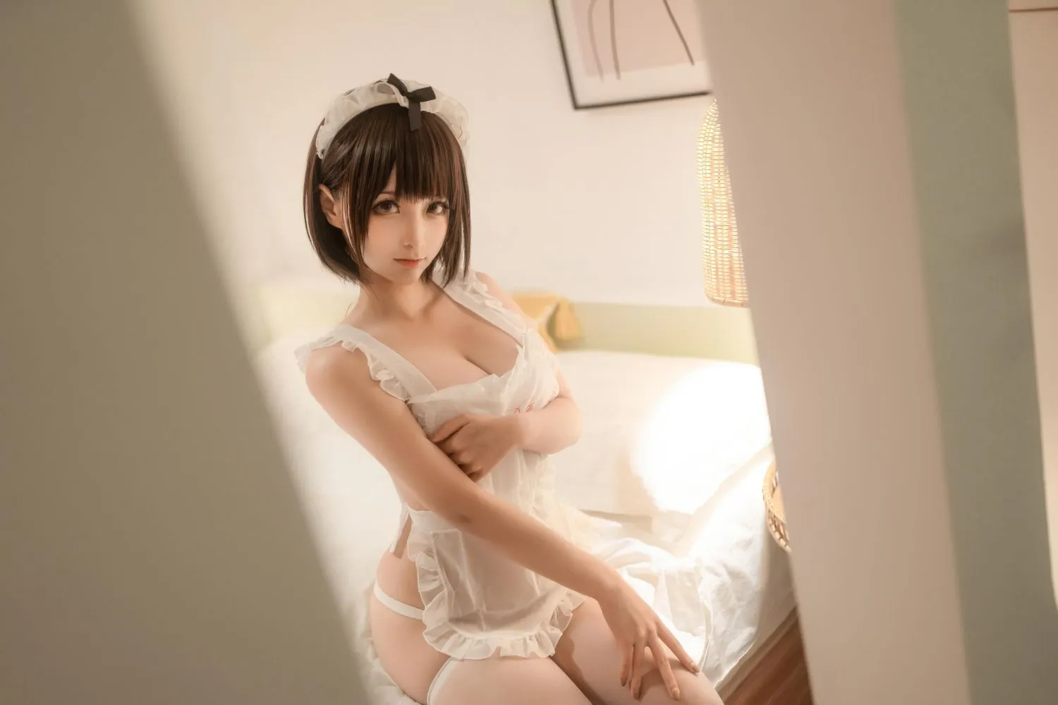 蠢沫沫 NO.156 真爱版 爱心围裙 [50P]插图3