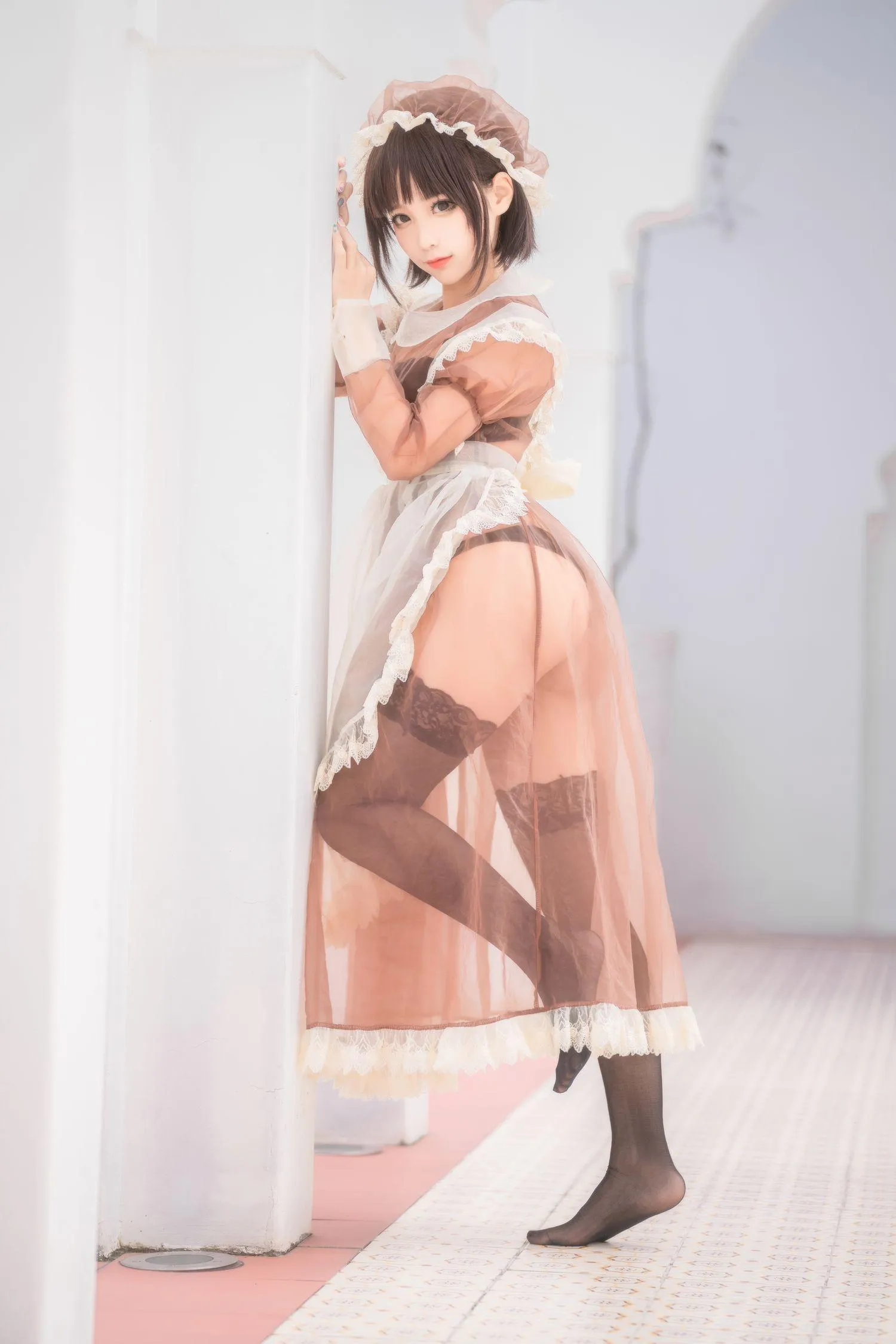 蠢沫沫 NO.175 沫沫真爱版 室外女仆 [40P]插图7