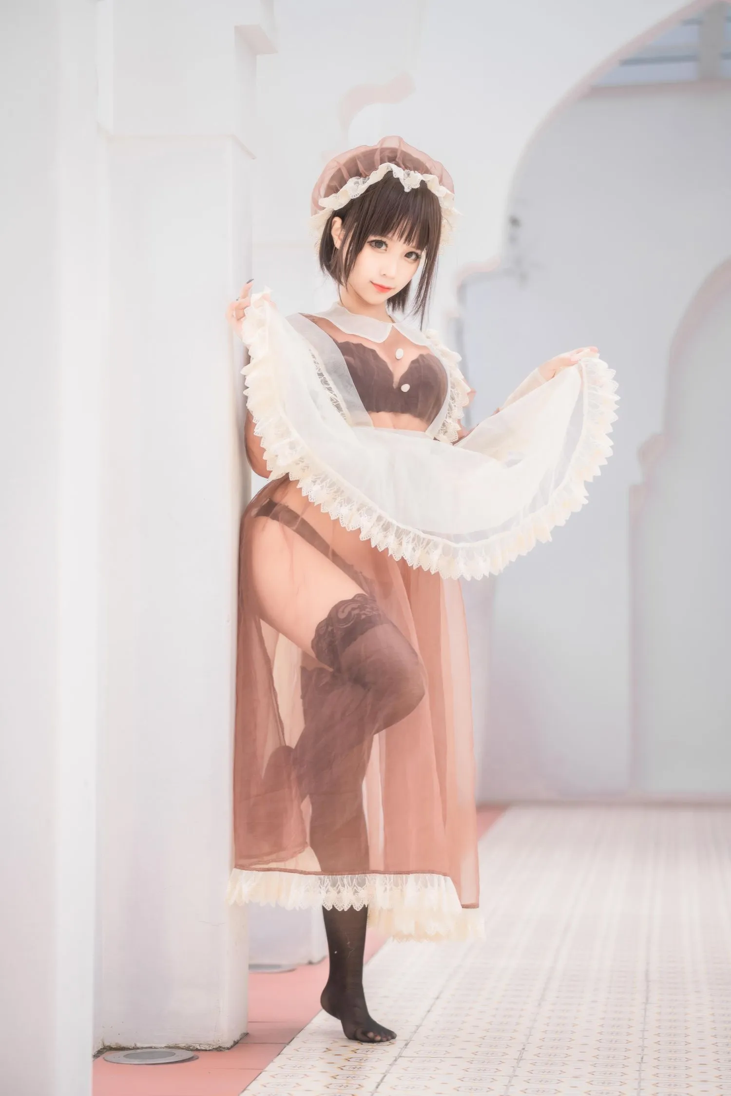 蠢沫沫 NO.175 沫沫真爱版 室外女仆 [40P]插图8