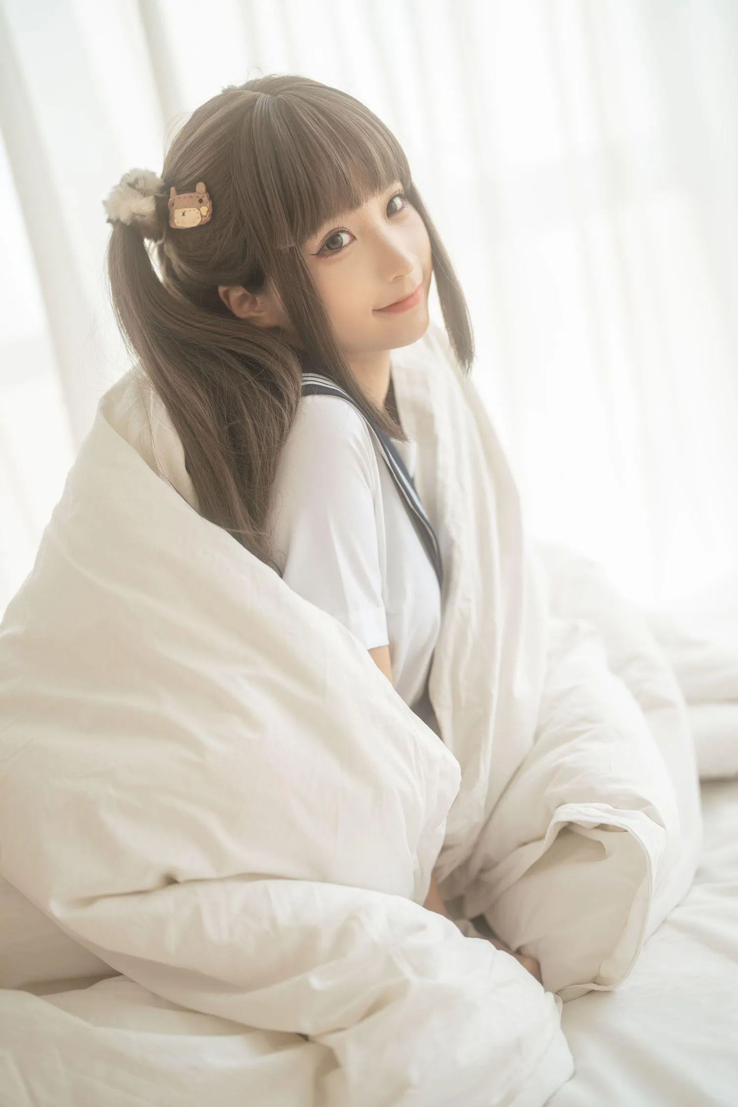 蠢沫沫 NO.181 被窝JK [15P]插图