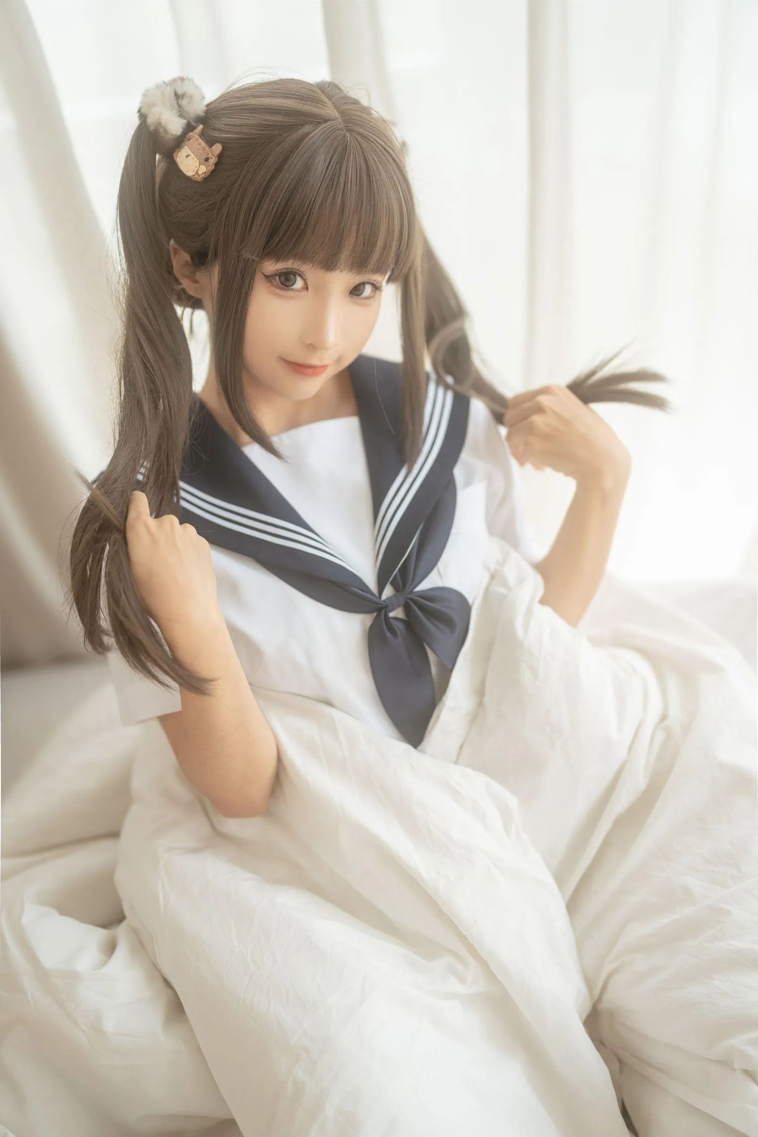 蠢沫沫 NO.181 被窝JK [15P]插图2