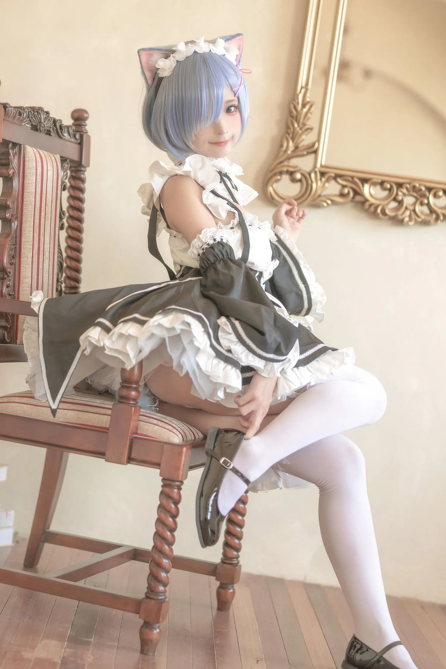 蠢沫沫 NO.190 猫耳雷姆 [33P]插图5