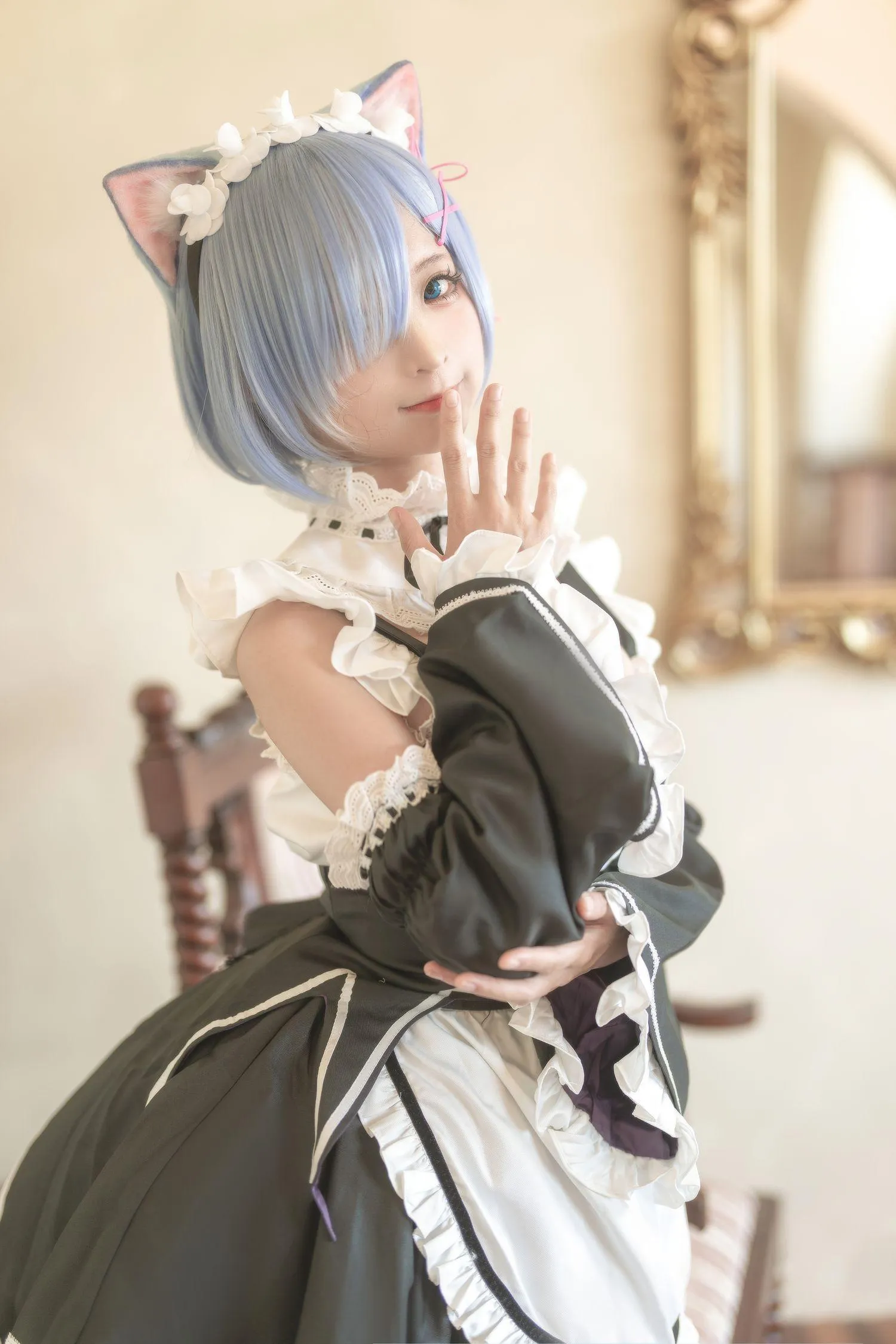 蠢沫沫 NO.190 猫耳雷姆 [33P]插图