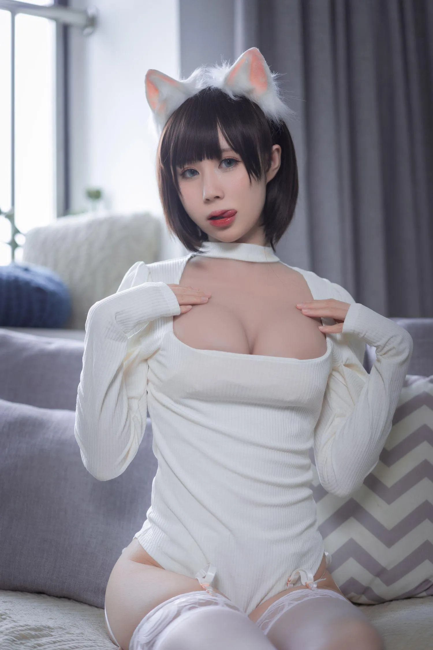 西园寺南歌 – NO.06 白猫白色连体衣 [30P]插图5