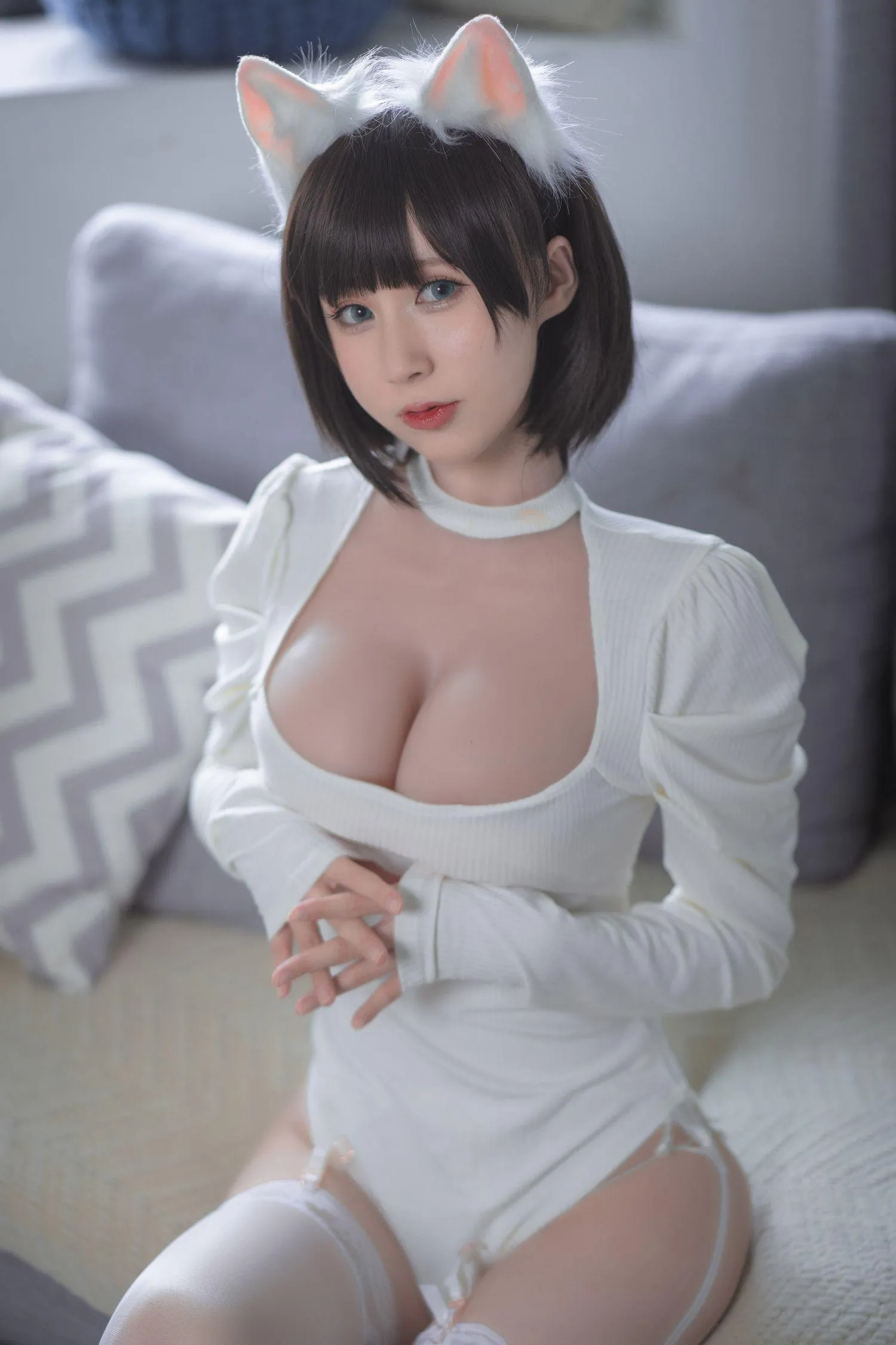 西园寺南歌 – NO.06 白猫白色连体衣 [30P]插图9