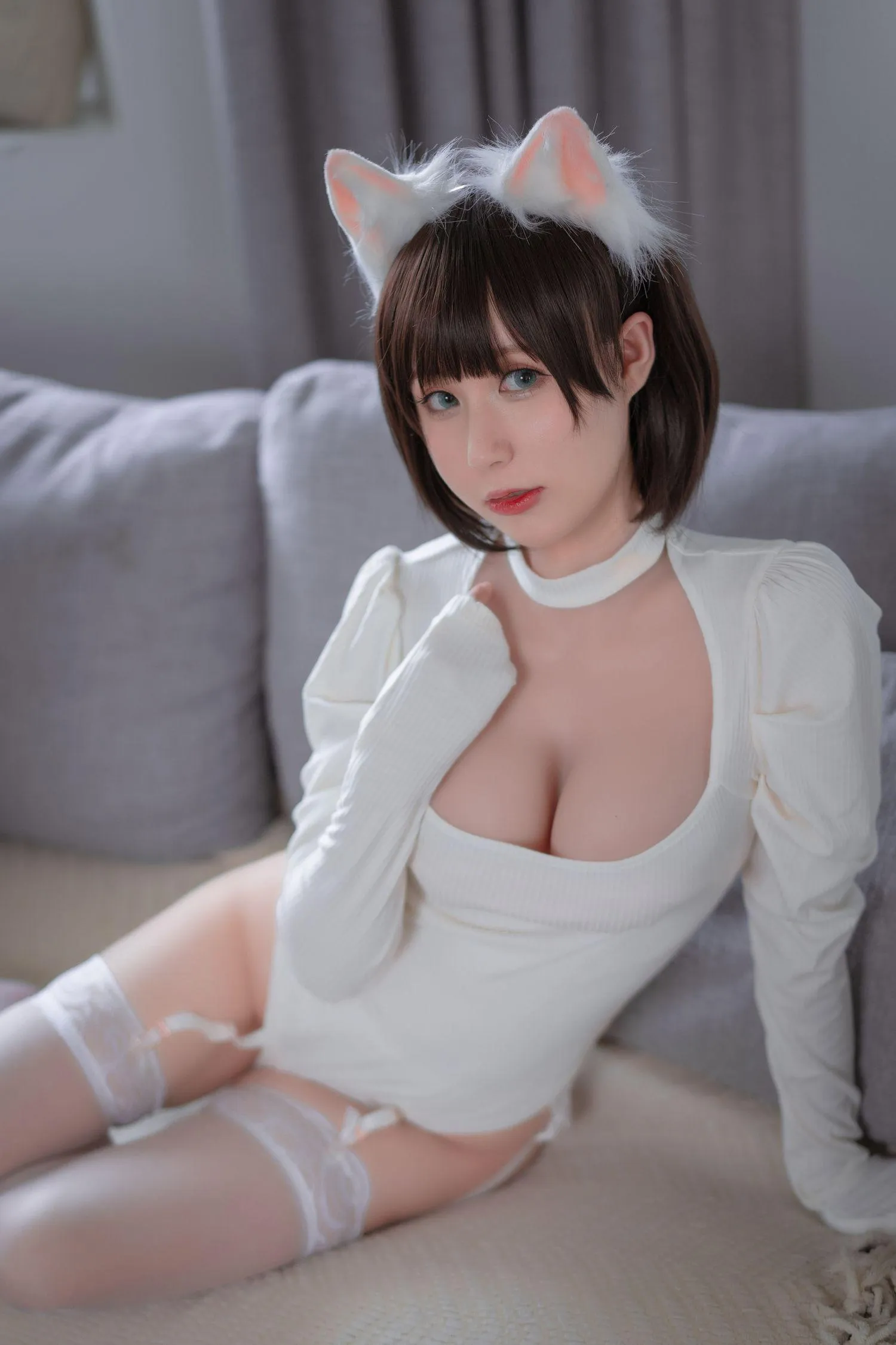 西园寺南歌 – NO.06 白猫白色连体衣 [30P]插图7