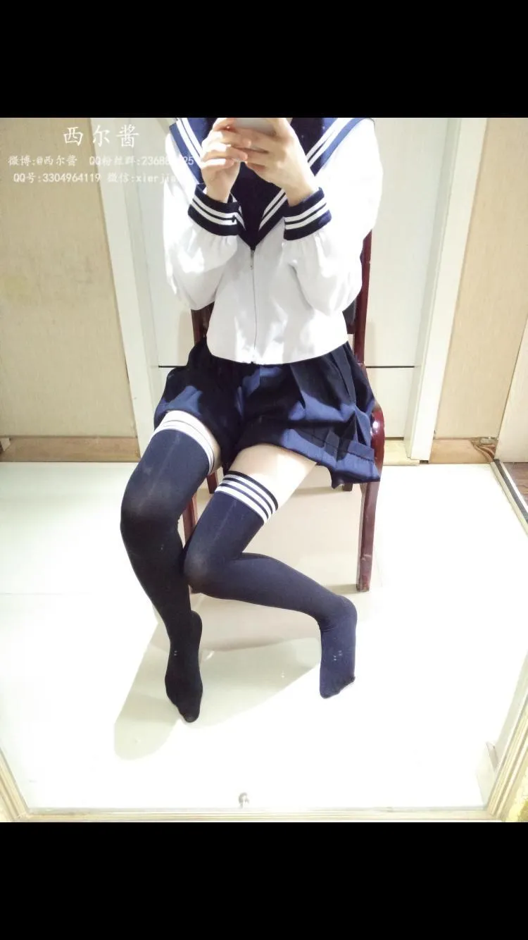 西尔酱 – NO.07 黑丝校服 [45P]插图8