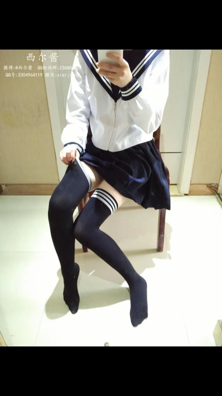 西尔酱 – NO.07 黑丝校服 [45P]插图9