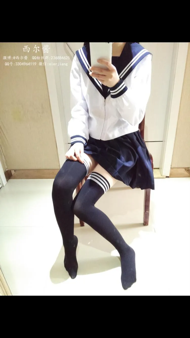 西尔酱 – NO.07 黑丝校服 [45P]插图1