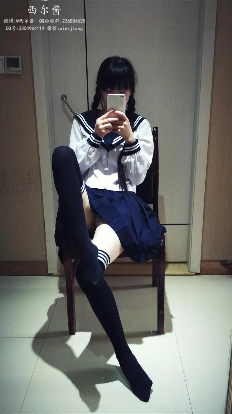 西尔酱 – NO.07 黑丝校服 [45P]插图3