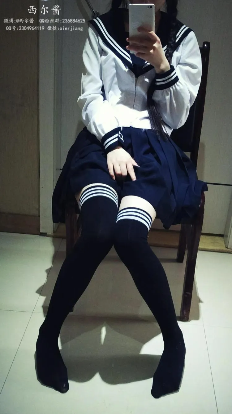 西尔酱 – NO.07 黑丝校服 [45P]插图1
