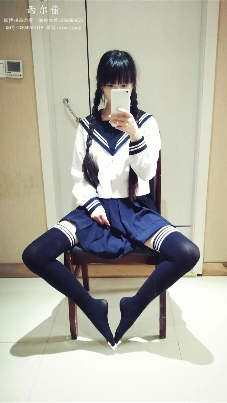 西尔酱 – NO.07 黑丝校服 [45P]插图4