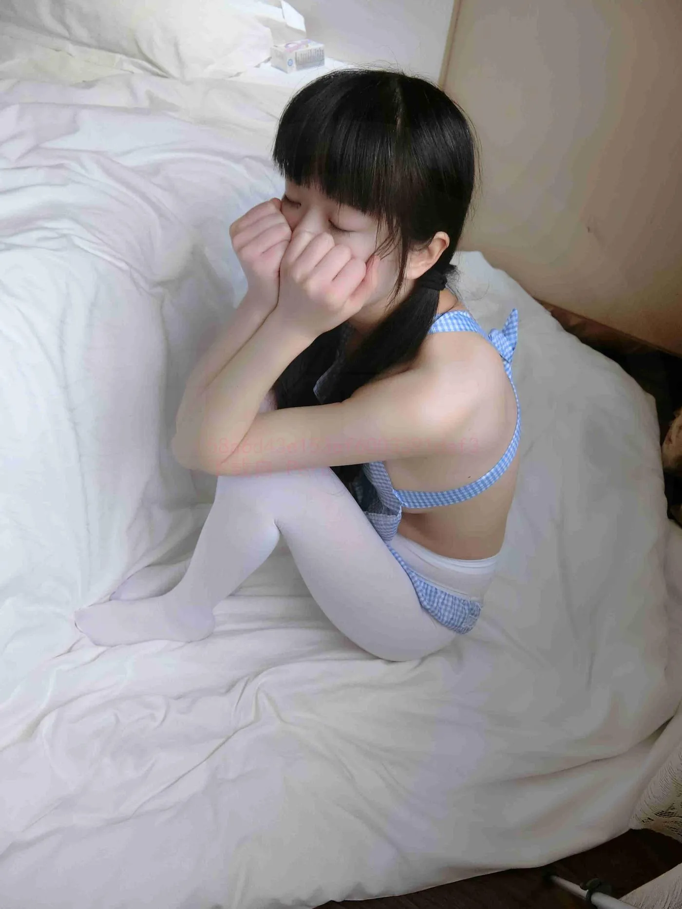 西尔酱 – NO.10 蓝白围裙 [45P]插图3