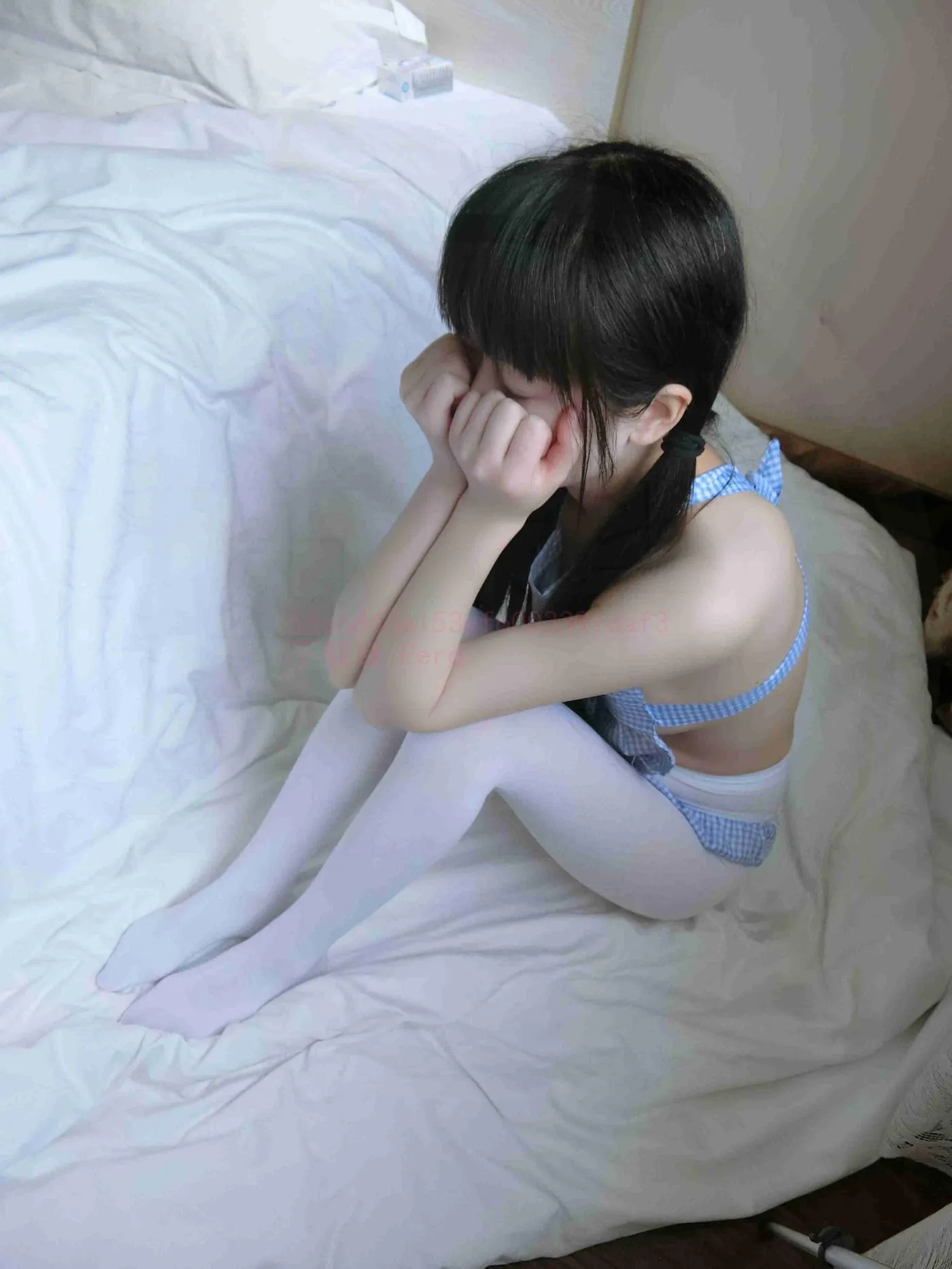 西尔酱 – NO.10 蓝白围裙 [45P]插图4