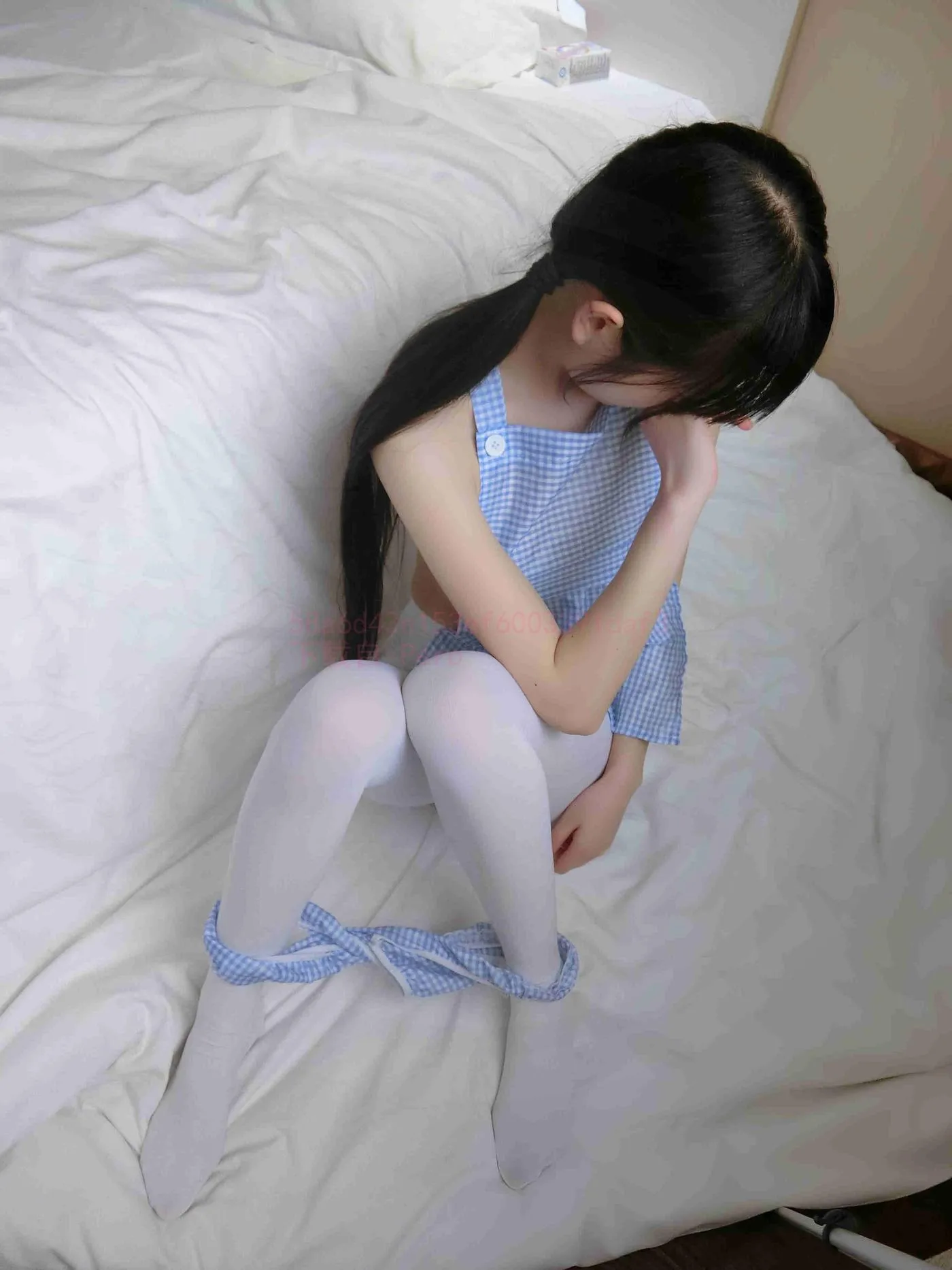 西尔酱 – NO.10 蓝白围裙 [45P]插图7