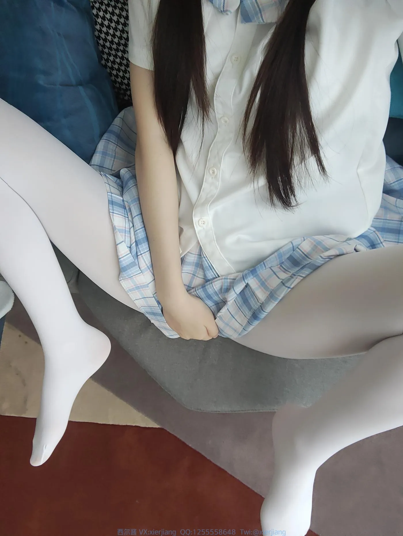 西尔酱 – NO.24 白丝jk [45P]插图6