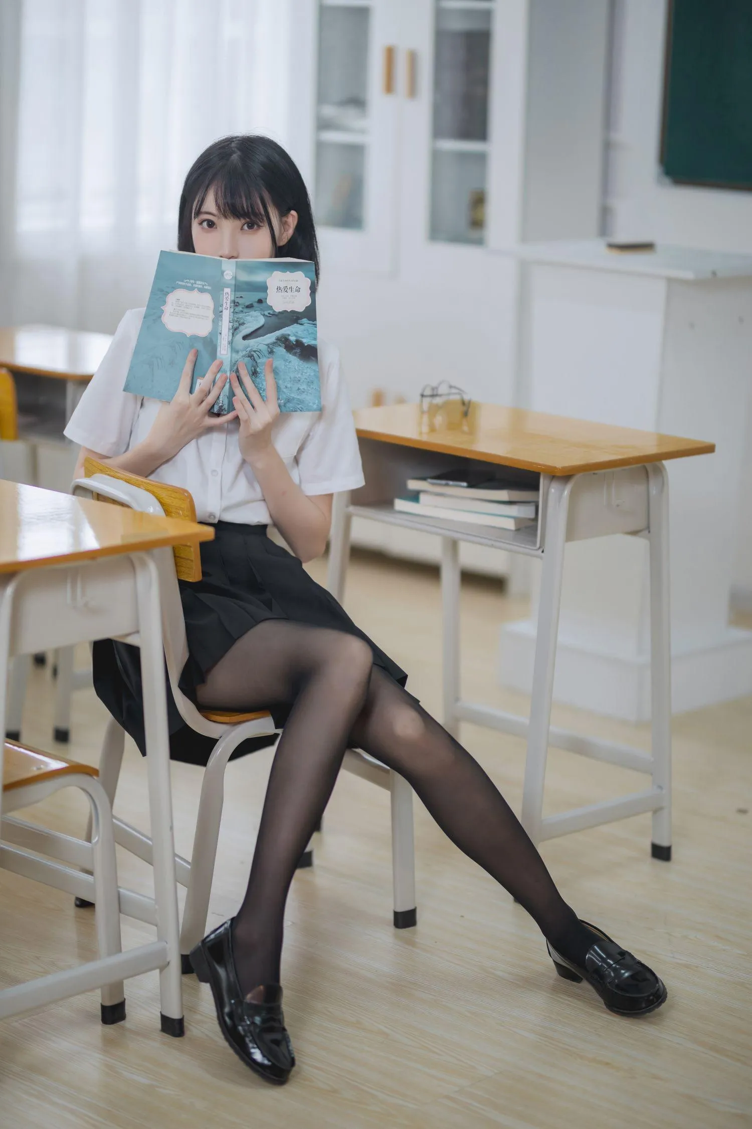 许岚LAN – NO.01 教室jk黑丝 [40P]插图5