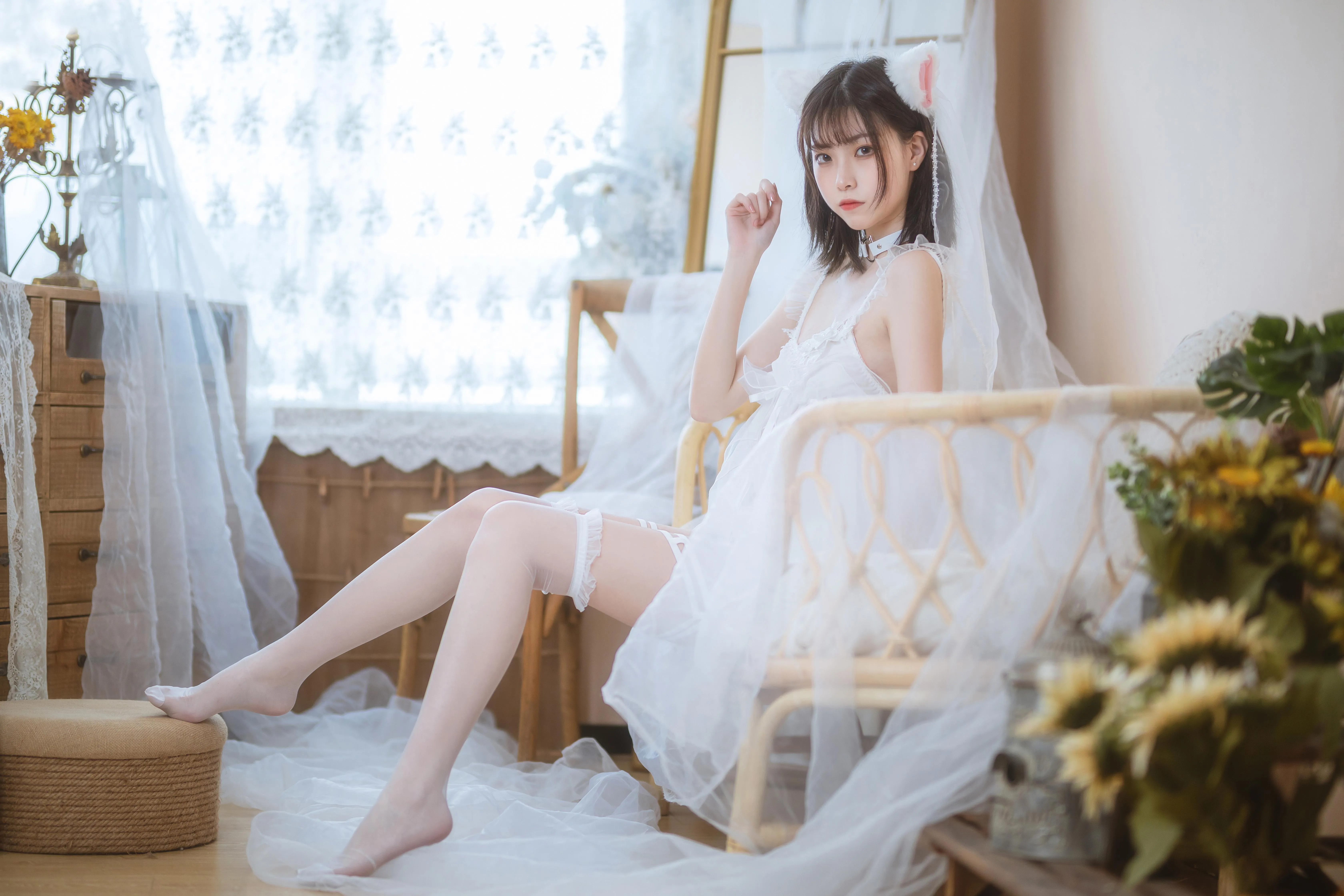 许岚LAN – NO.03 少女白色裙 [41P]插图1