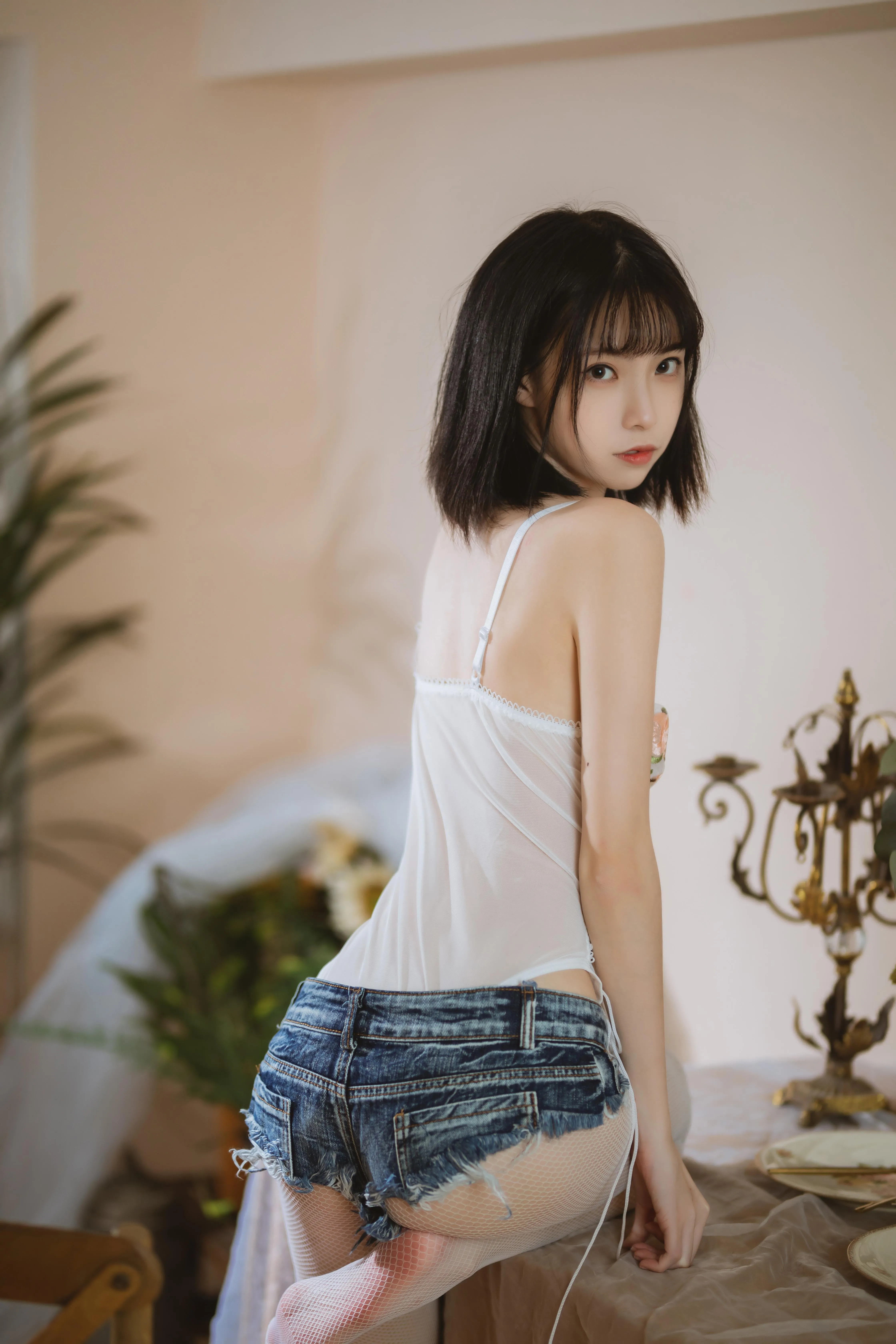 许岚LAN – NO.05 少女纯欲牛仔短裤 [40P]插图3