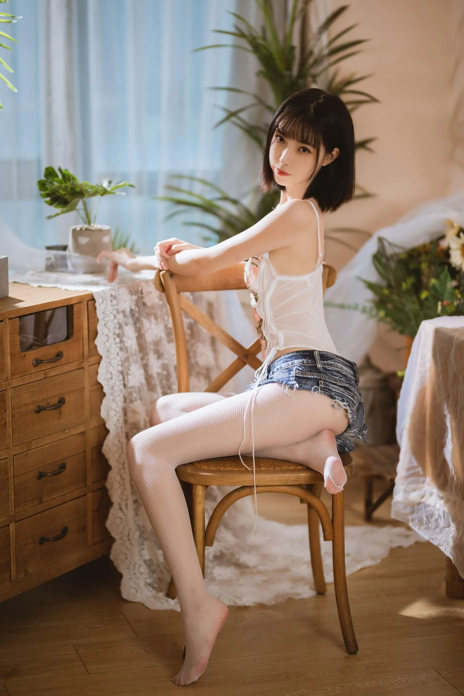 许岚LAN – NO.05 少女纯欲牛仔短裤 [40P]插图9