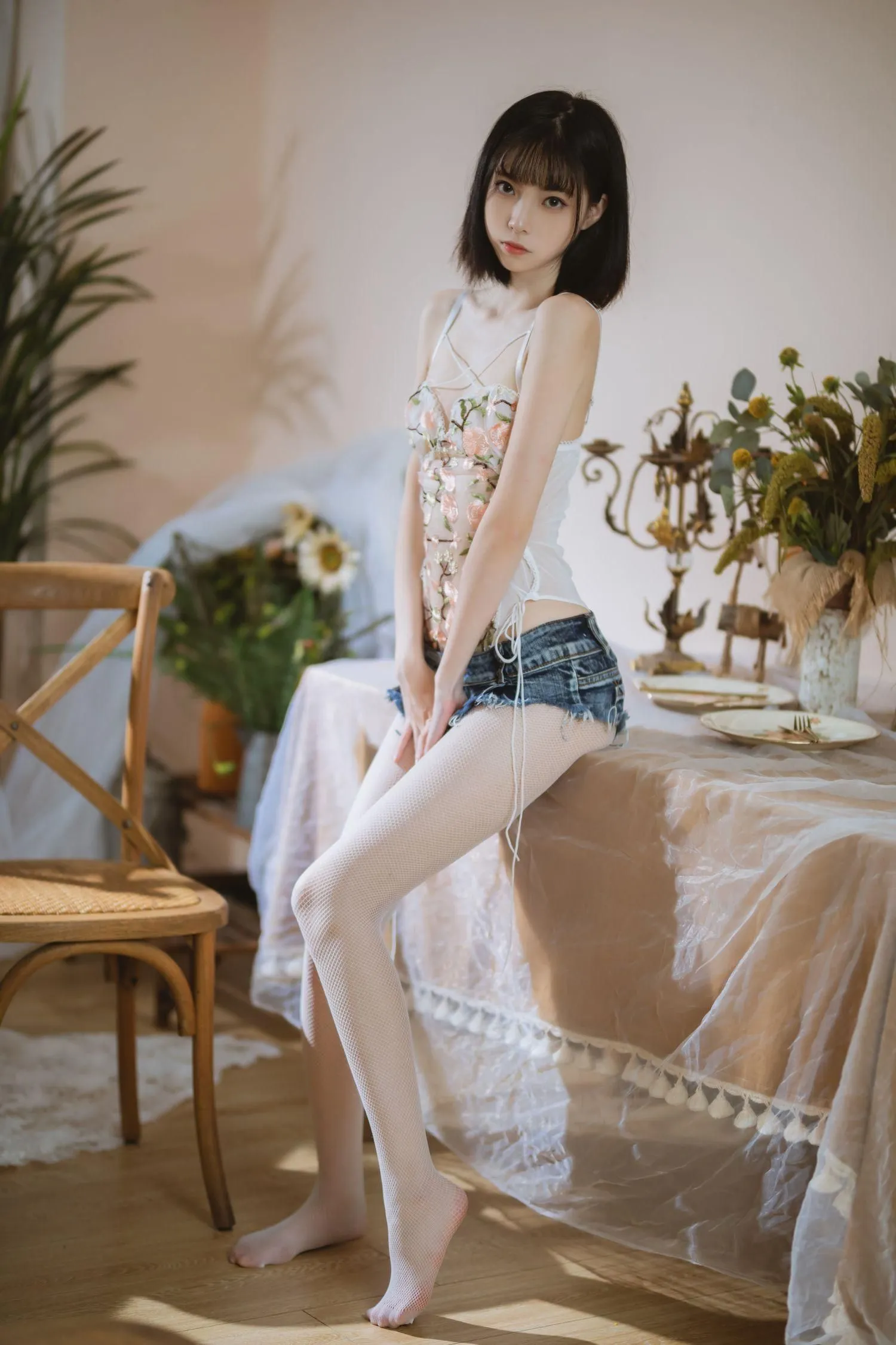 许岚LAN – NO.05 少女纯欲牛仔短裤 [40P]插图5