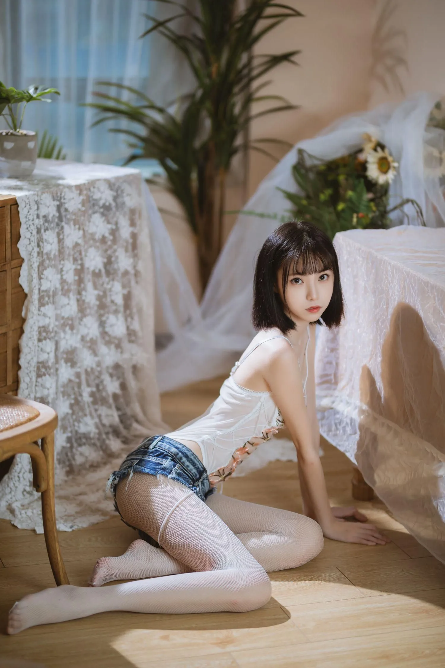 许岚LAN – NO.05 少女纯欲牛仔短裤 [40P]插图3