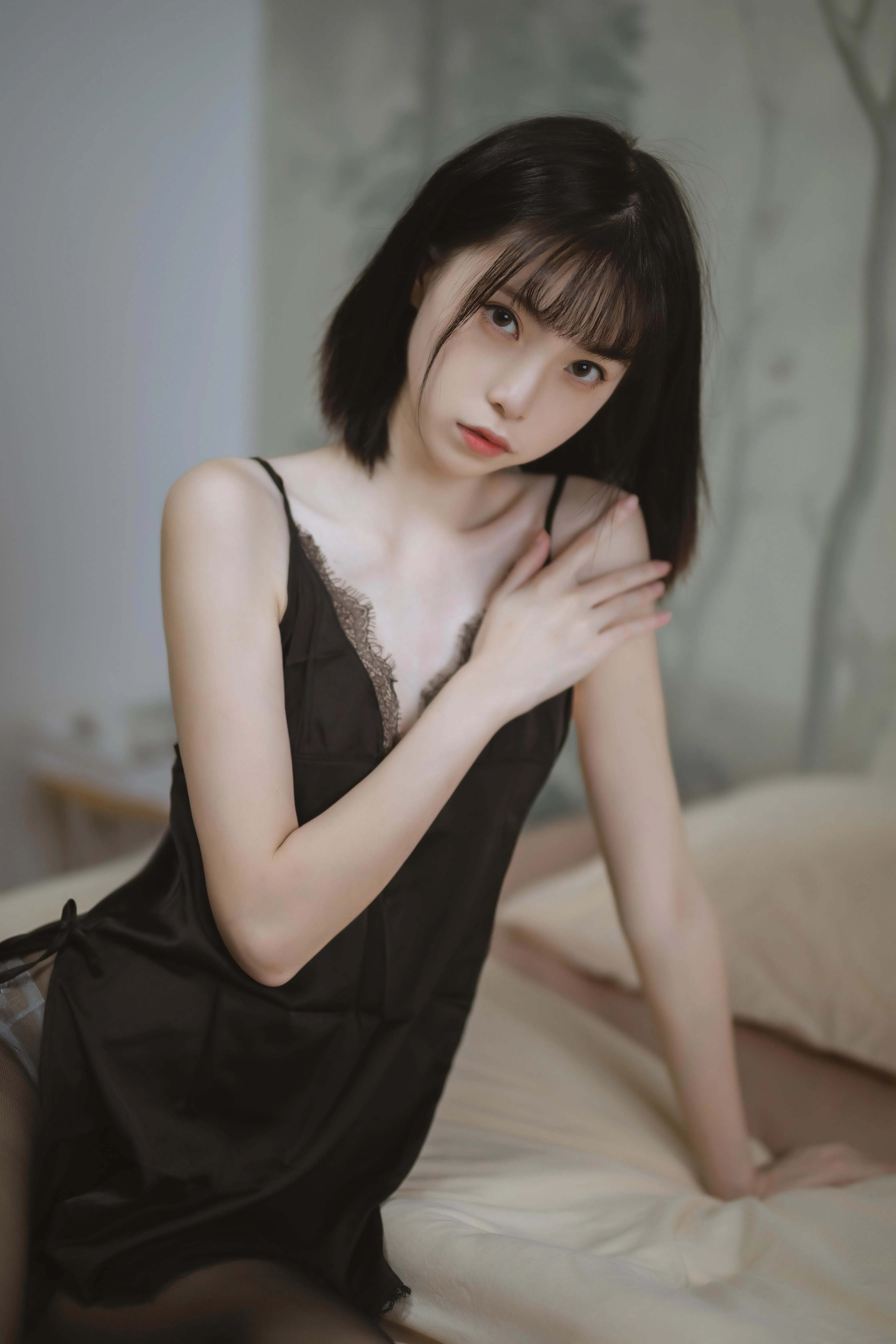 许岚LAN – NO.06 黑色蕾丝睡衣 [40P]插图1