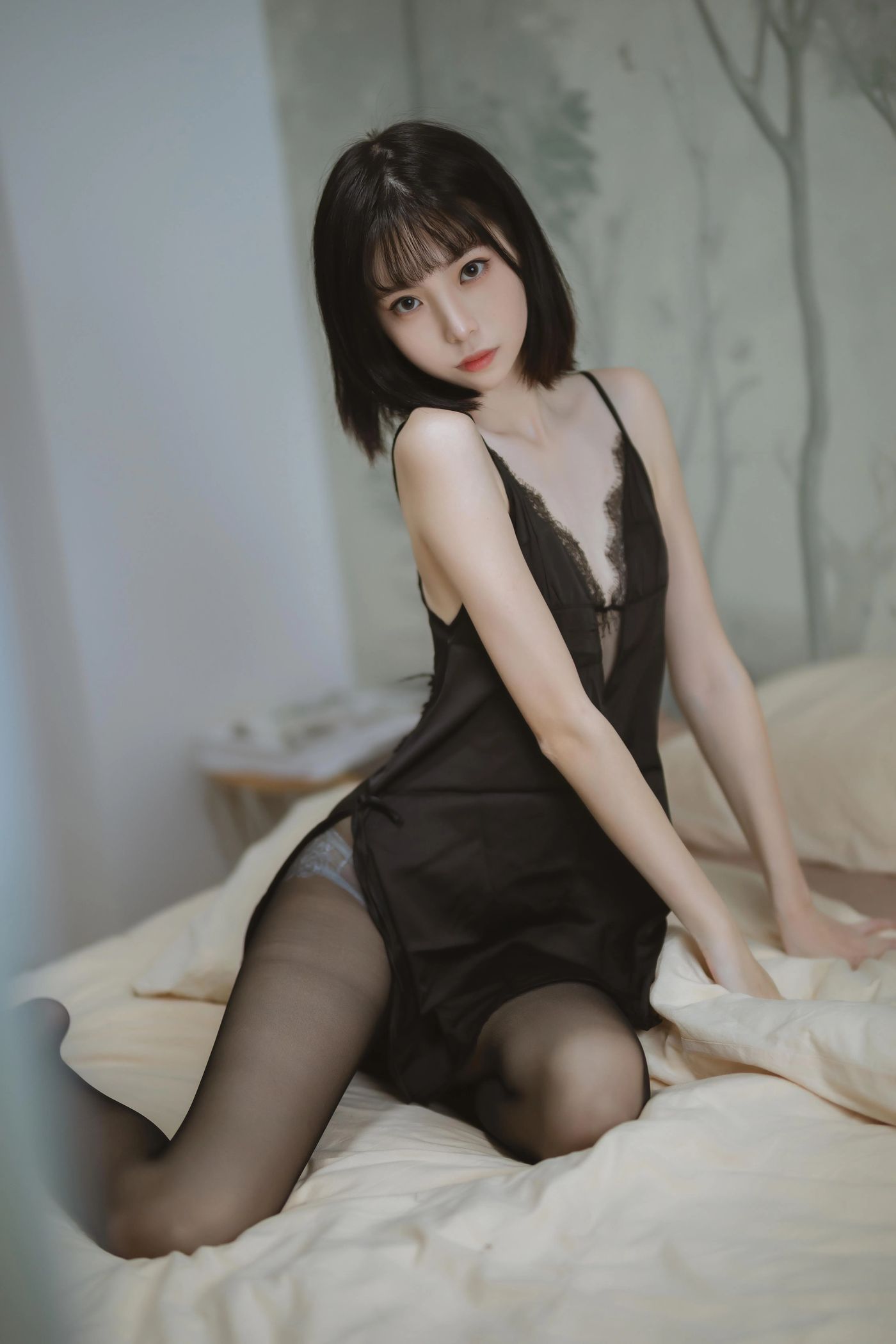 许岚LAN – NO.06 黑色蕾丝睡衣 [40P]插图2