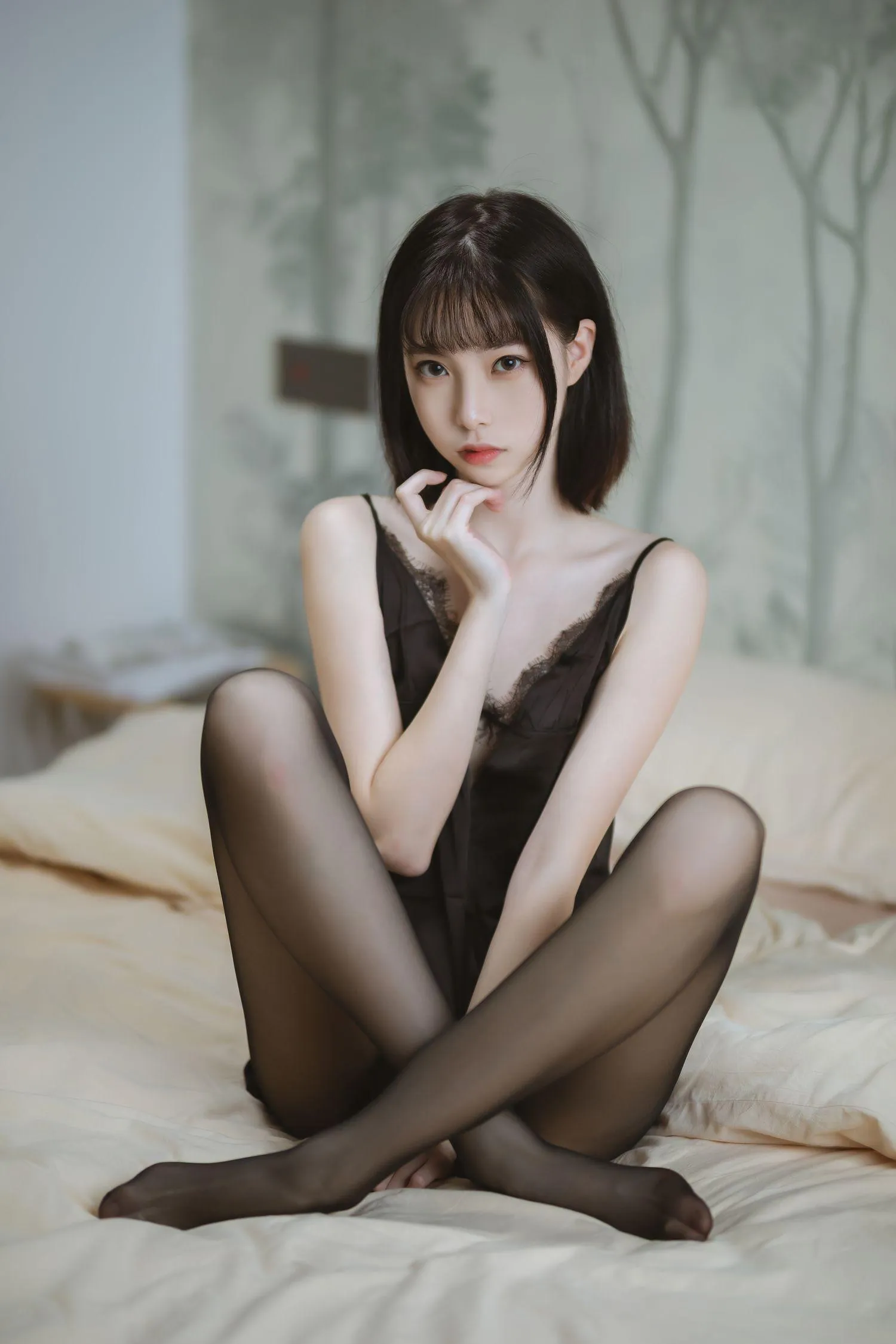 许岚LAN – NO.06 黑色蕾丝睡衣 [40P]插图1