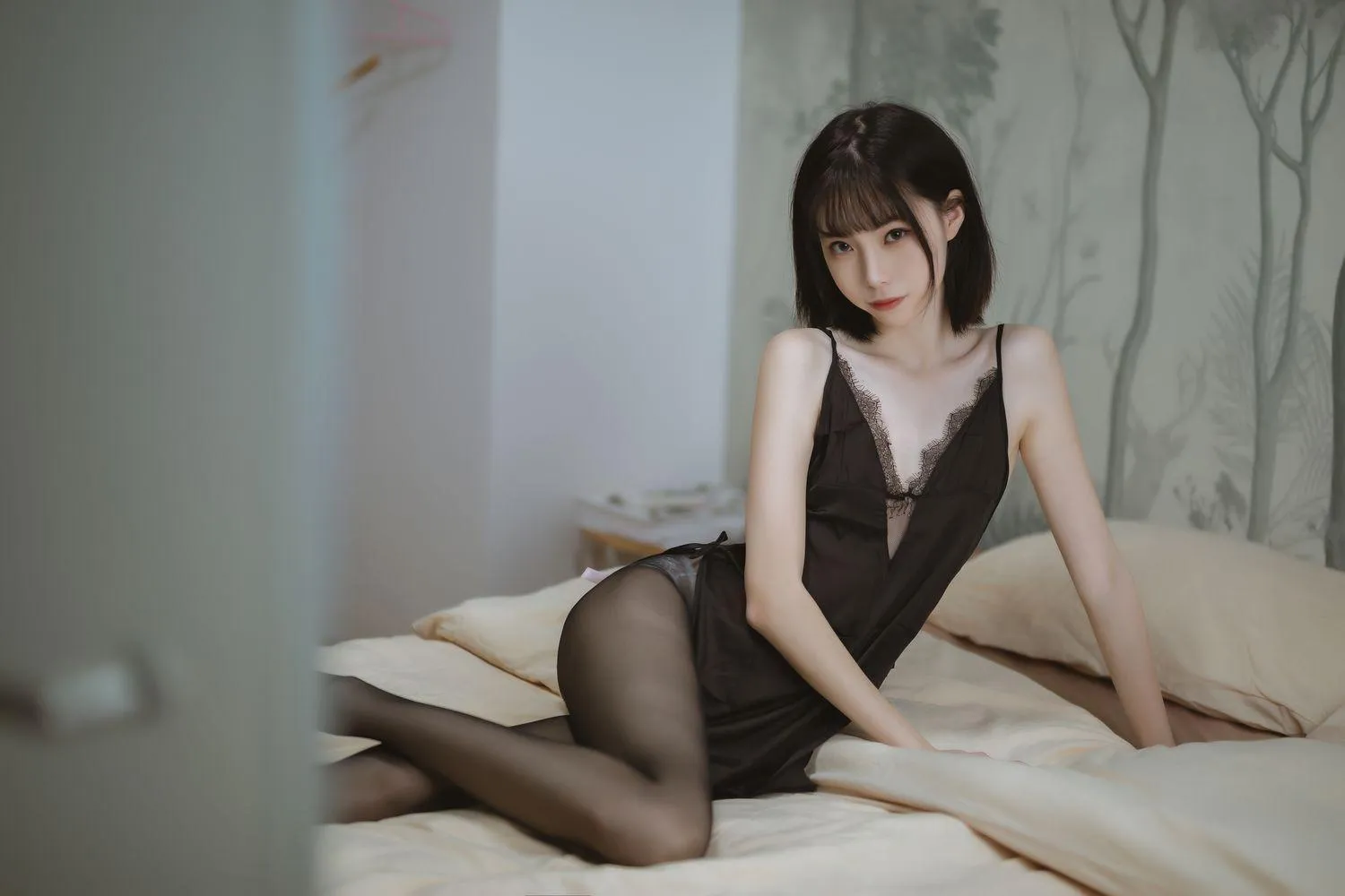 许岚LAN – NO.06 黑色蕾丝睡衣 [40P]插图3