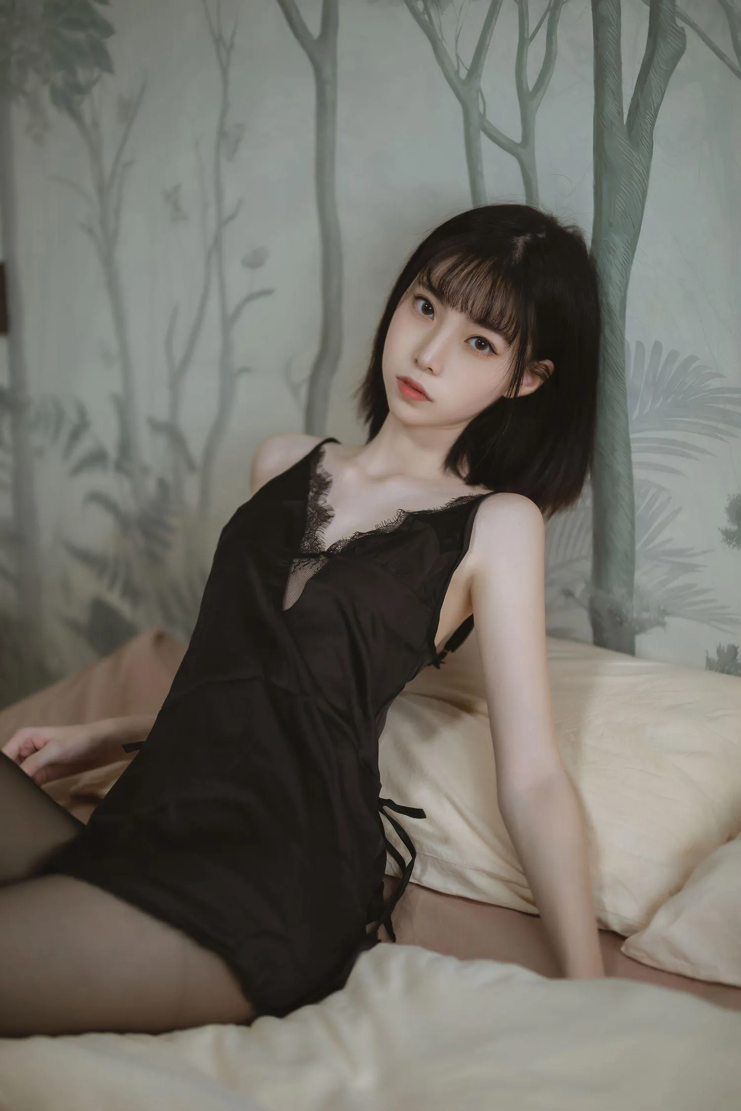 许岚LAN – NO.06 黑色蕾丝睡衣 [40P]插图6