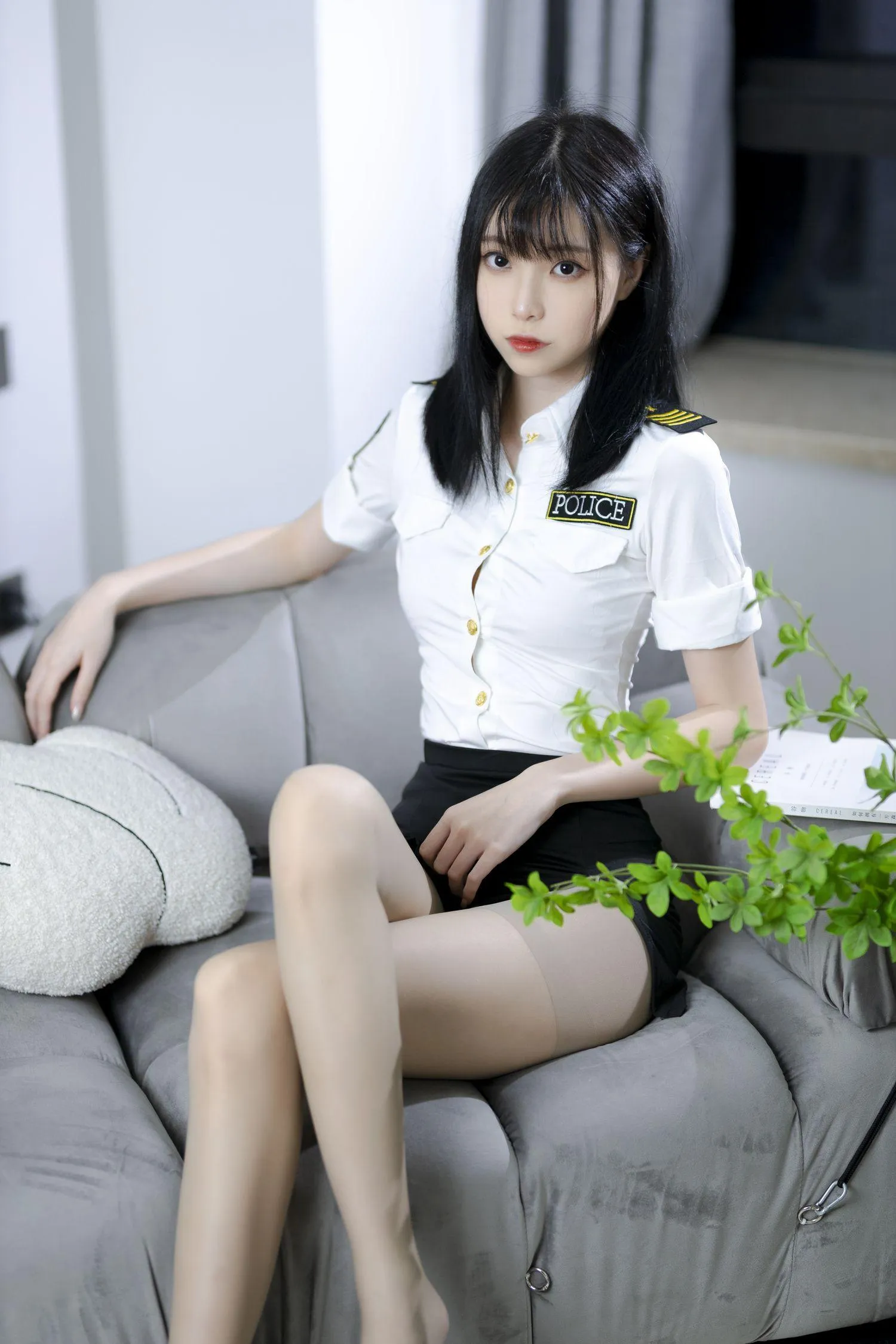 许岚LAN – NO.07 灰丝制服 [40P]插图1