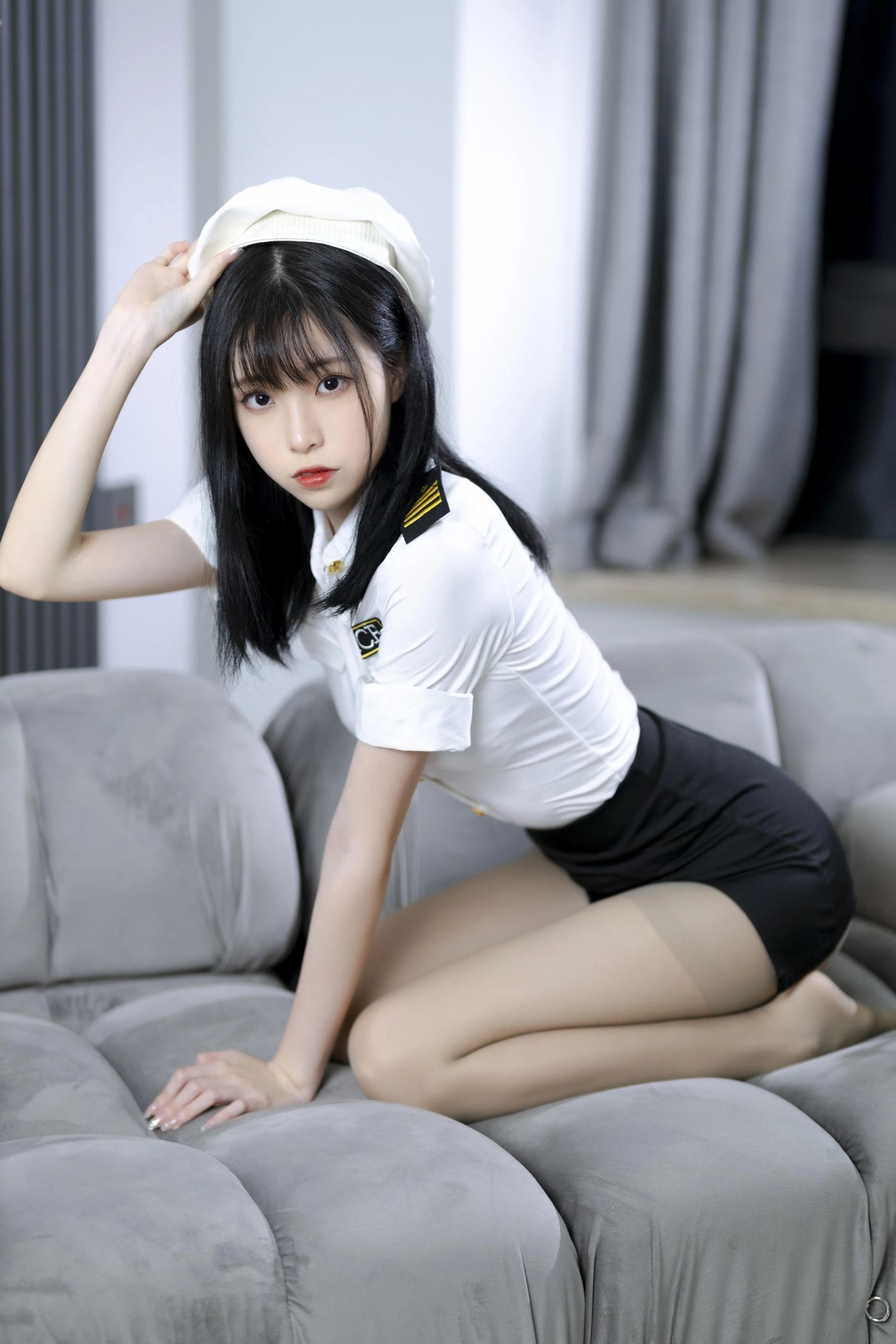 许岚LAN – NO.07 灰丝制服 [40P]插图6