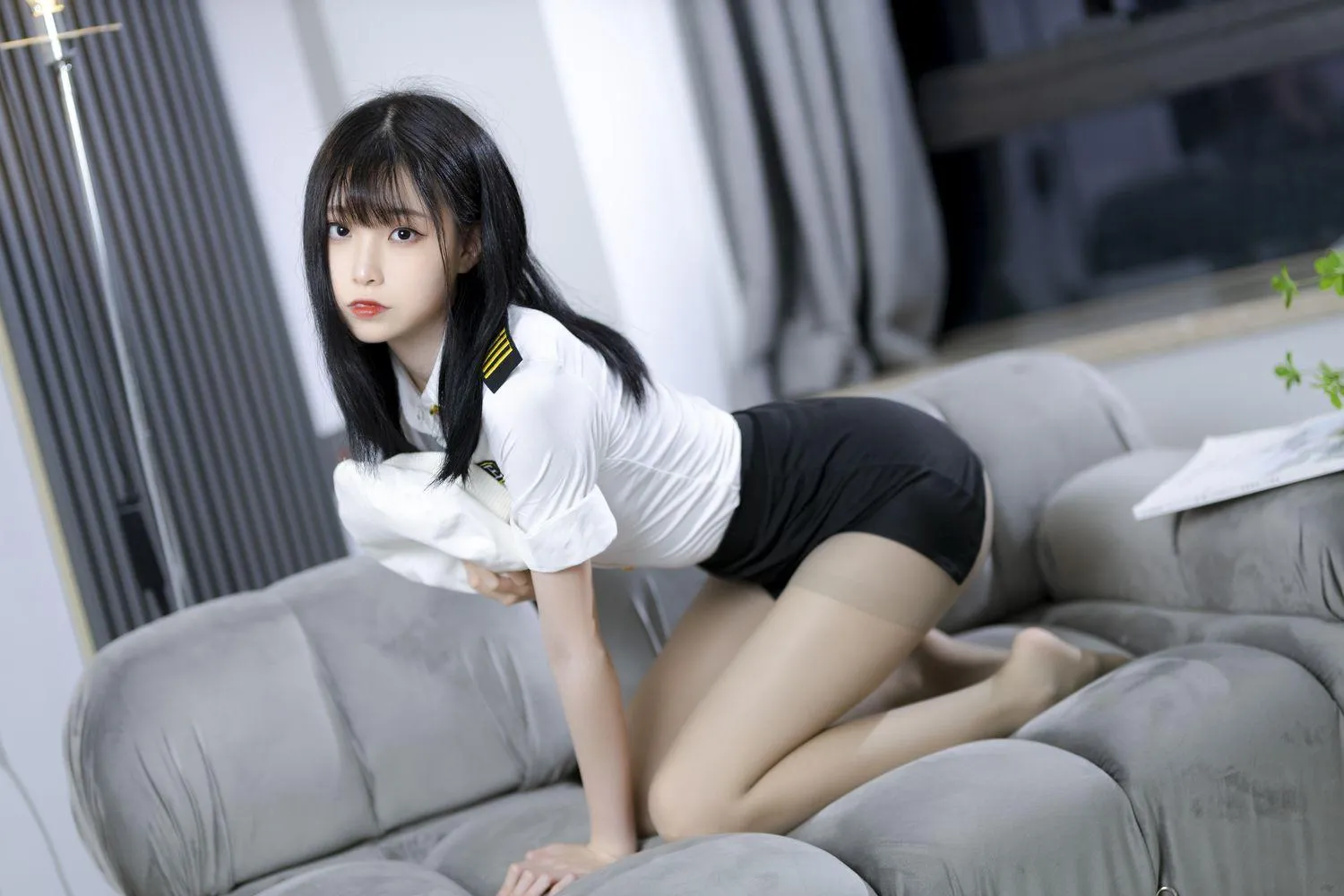 许岚LAN – NO.07 灰丝制服 [40P]插图7
