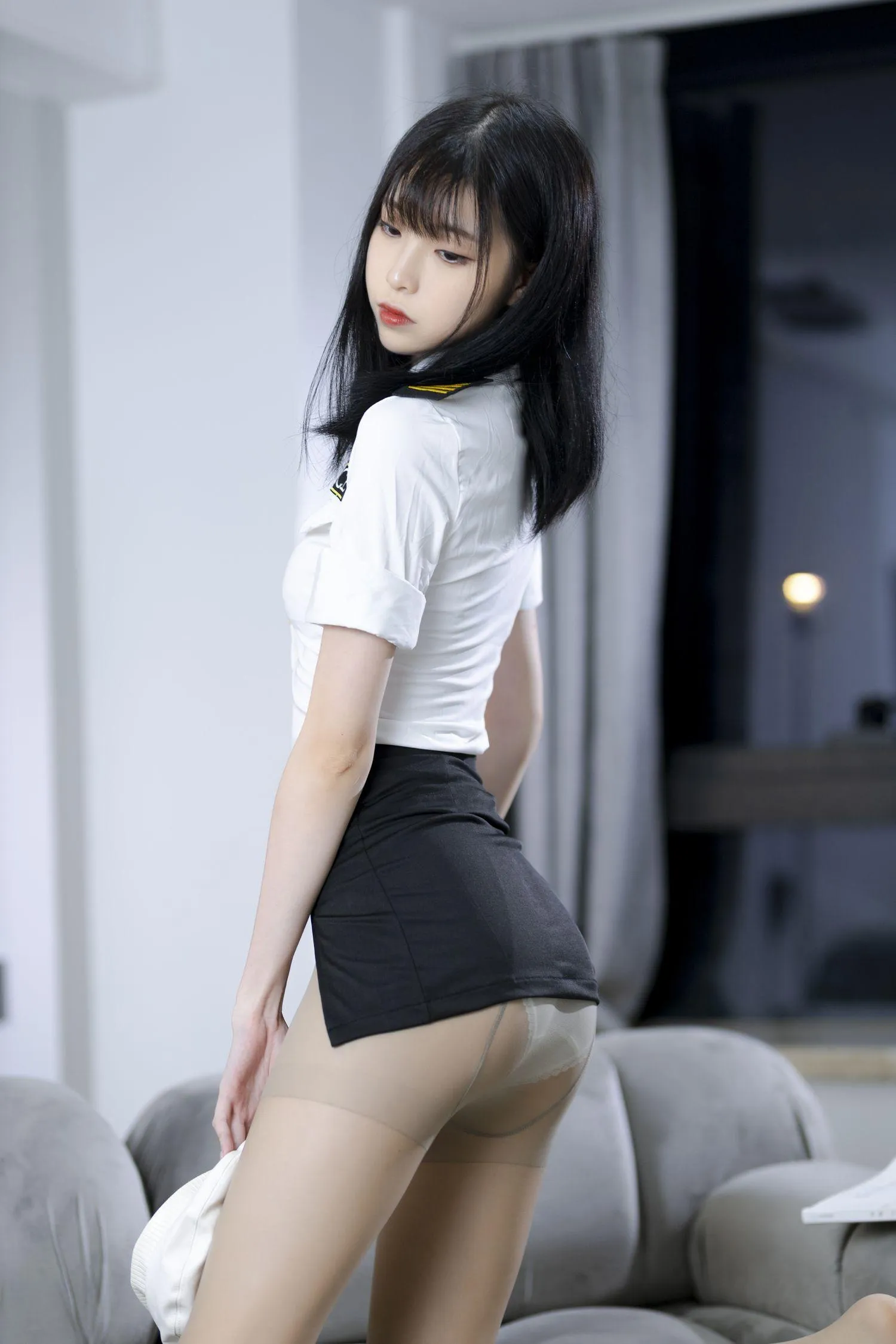 许岚LAN – NO.07 灰丝制服 [40P]插图2
