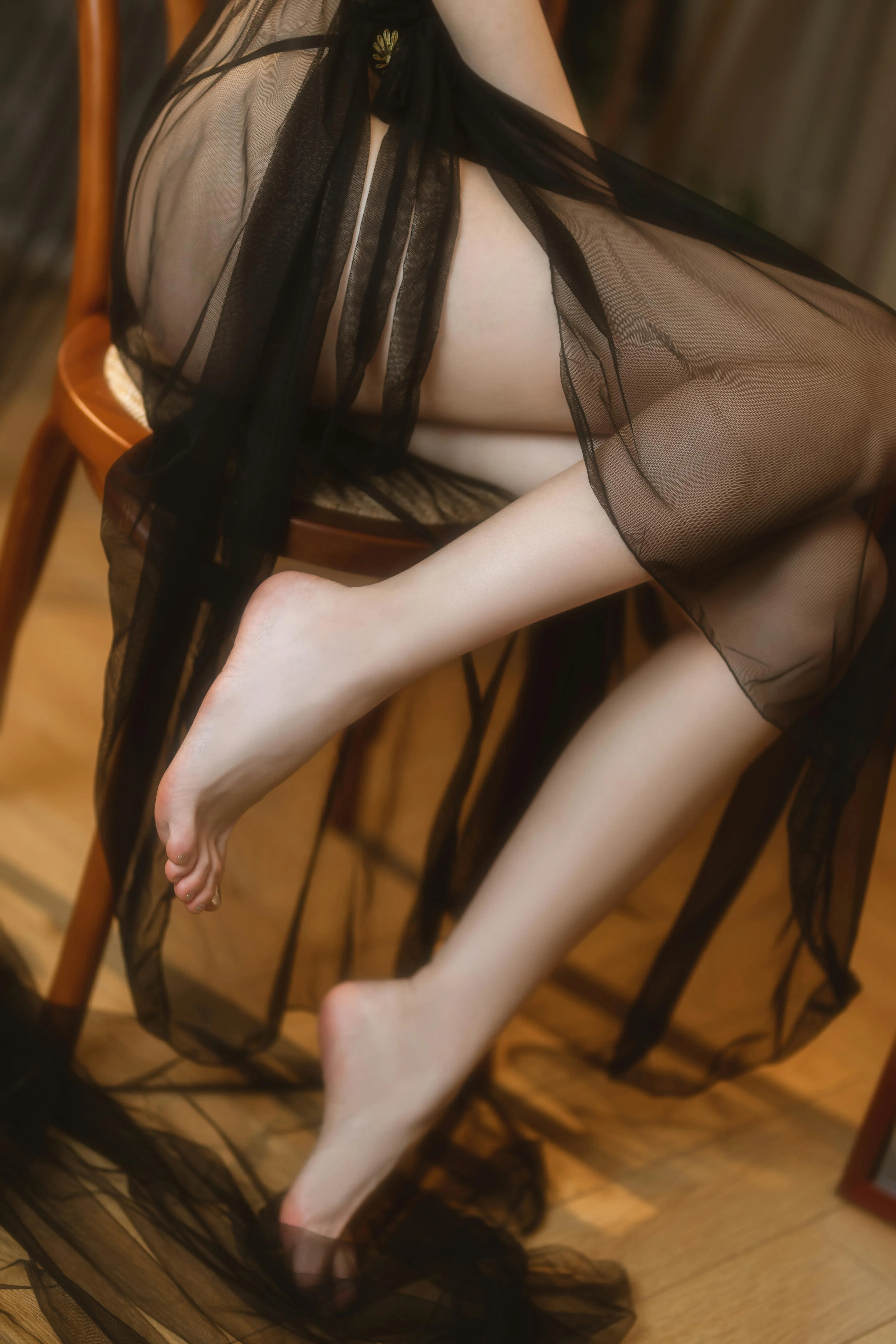 许岚LAN – NO.08 黑纱旗袍 [40P]插图1